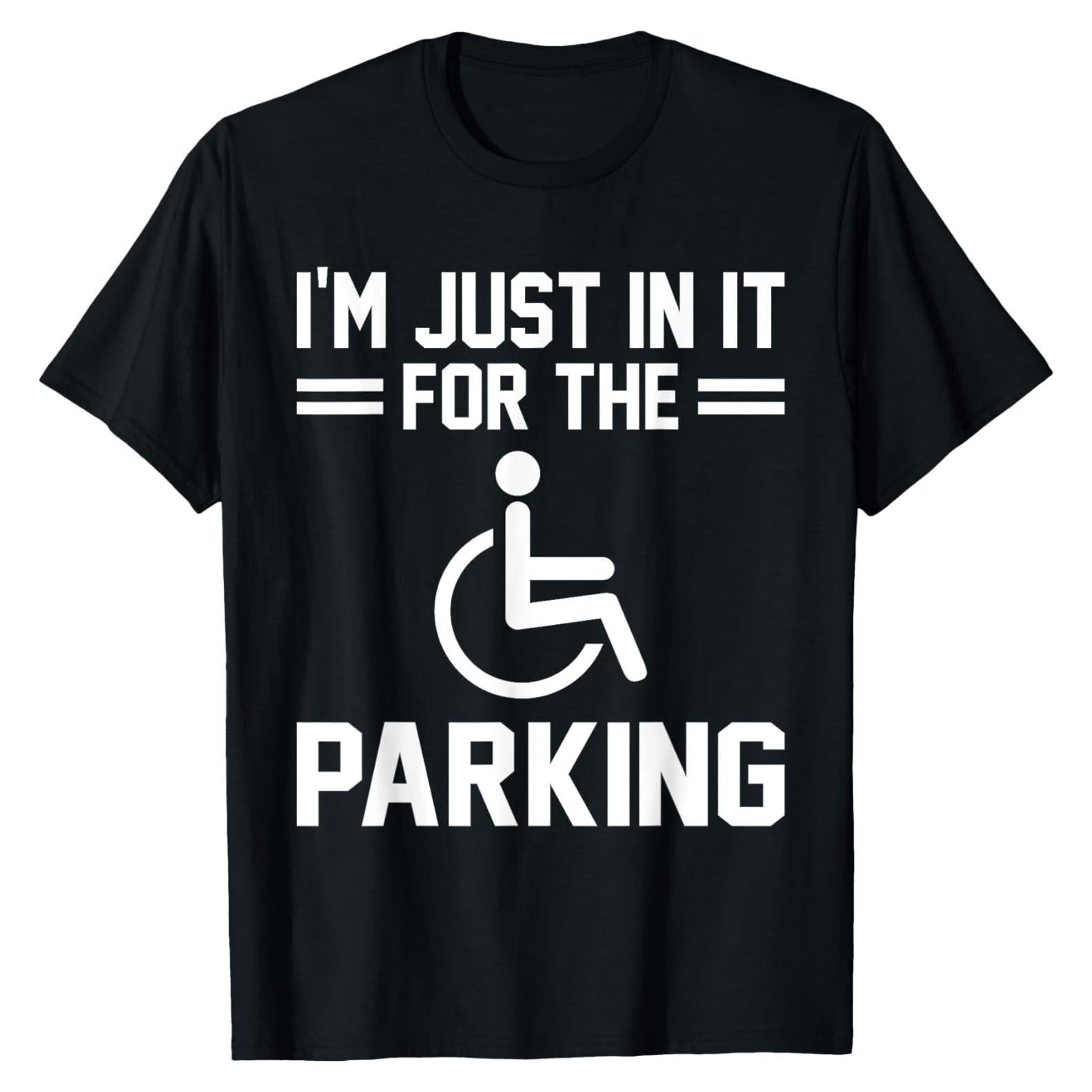 Camiseta Gráfica Divertida para Mujeres Amputadas - Negra, Pequeña