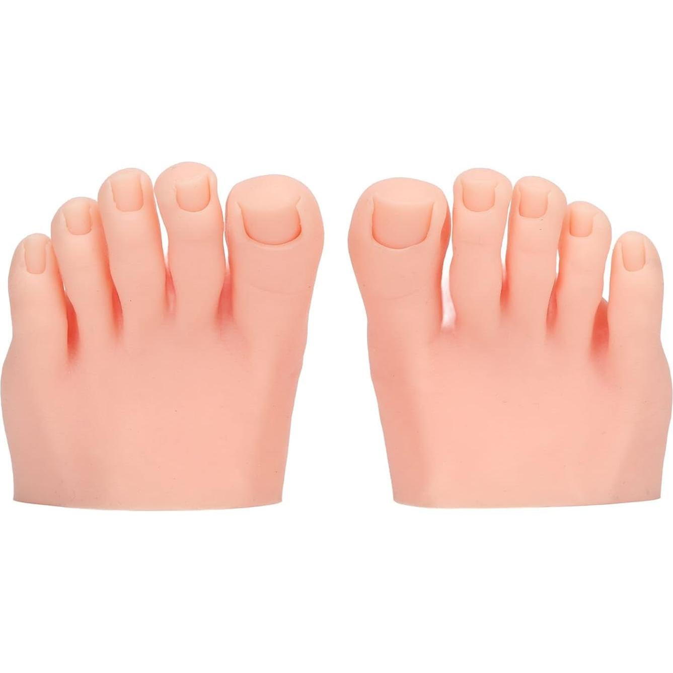 Modelo de Pie Falso de Silicona Dpofirs para Práctica de Uñas