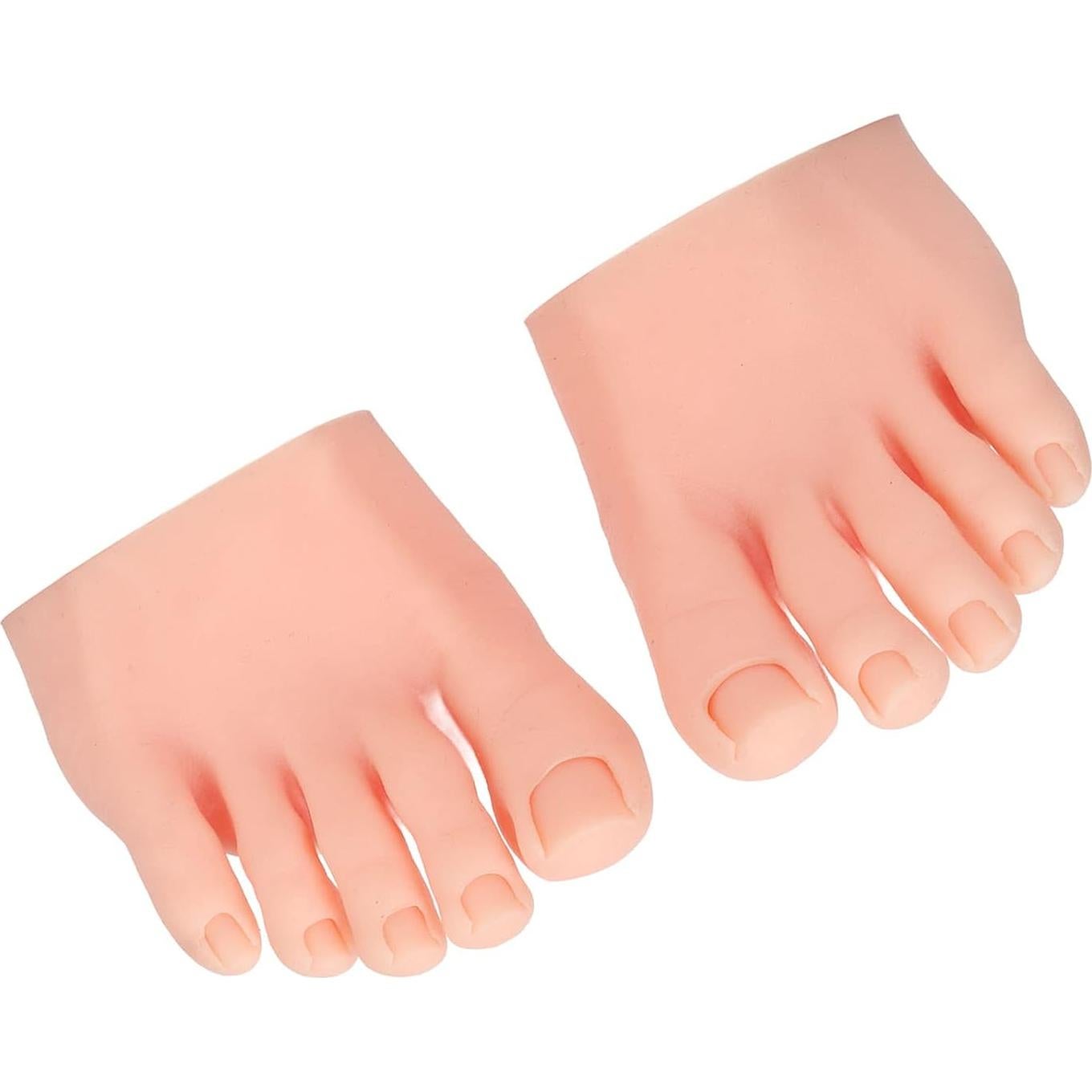 Modelo de Pie Falso de Silicona Dpofirs para Práctica de Uñas