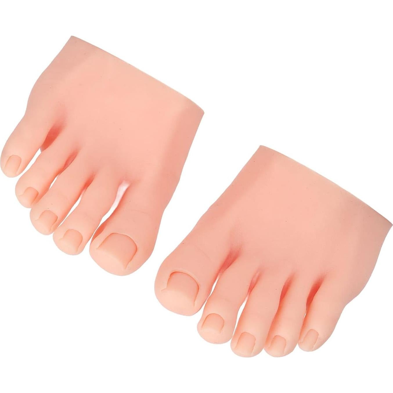 Modelo de Pie Falso de Silicona Dpofirs para Práctica de Uñas