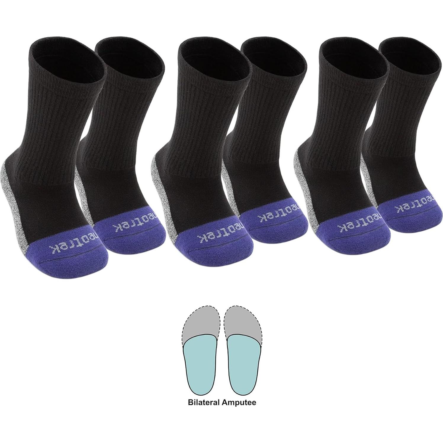 Calcetines Transmet Crew NeoTrek para Amputados - 3 Pairs