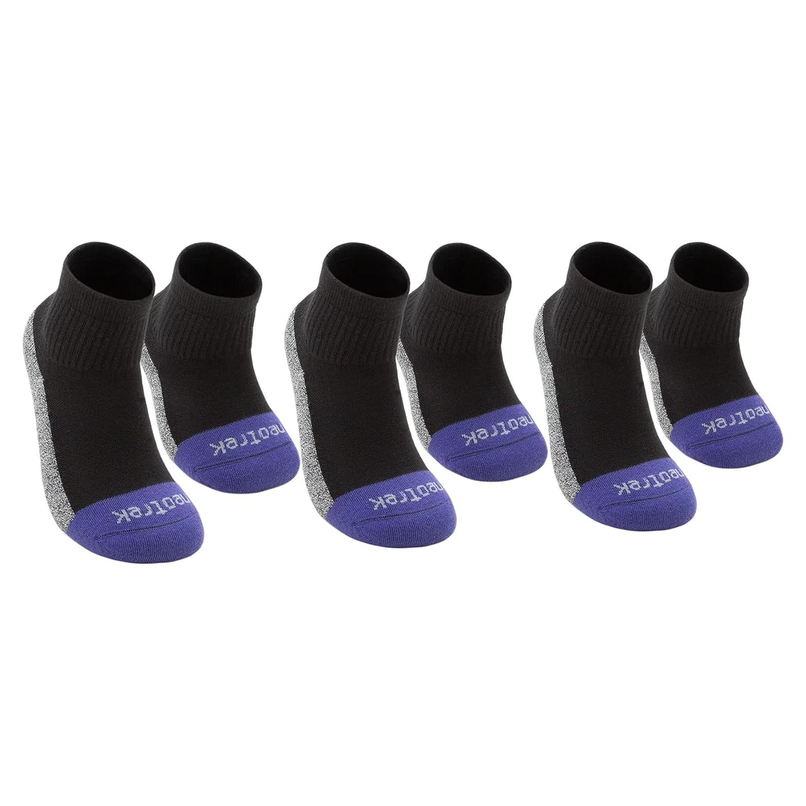 Calcetines Transmet Qtr Crew NeoTrek 3pk Unisex Negro