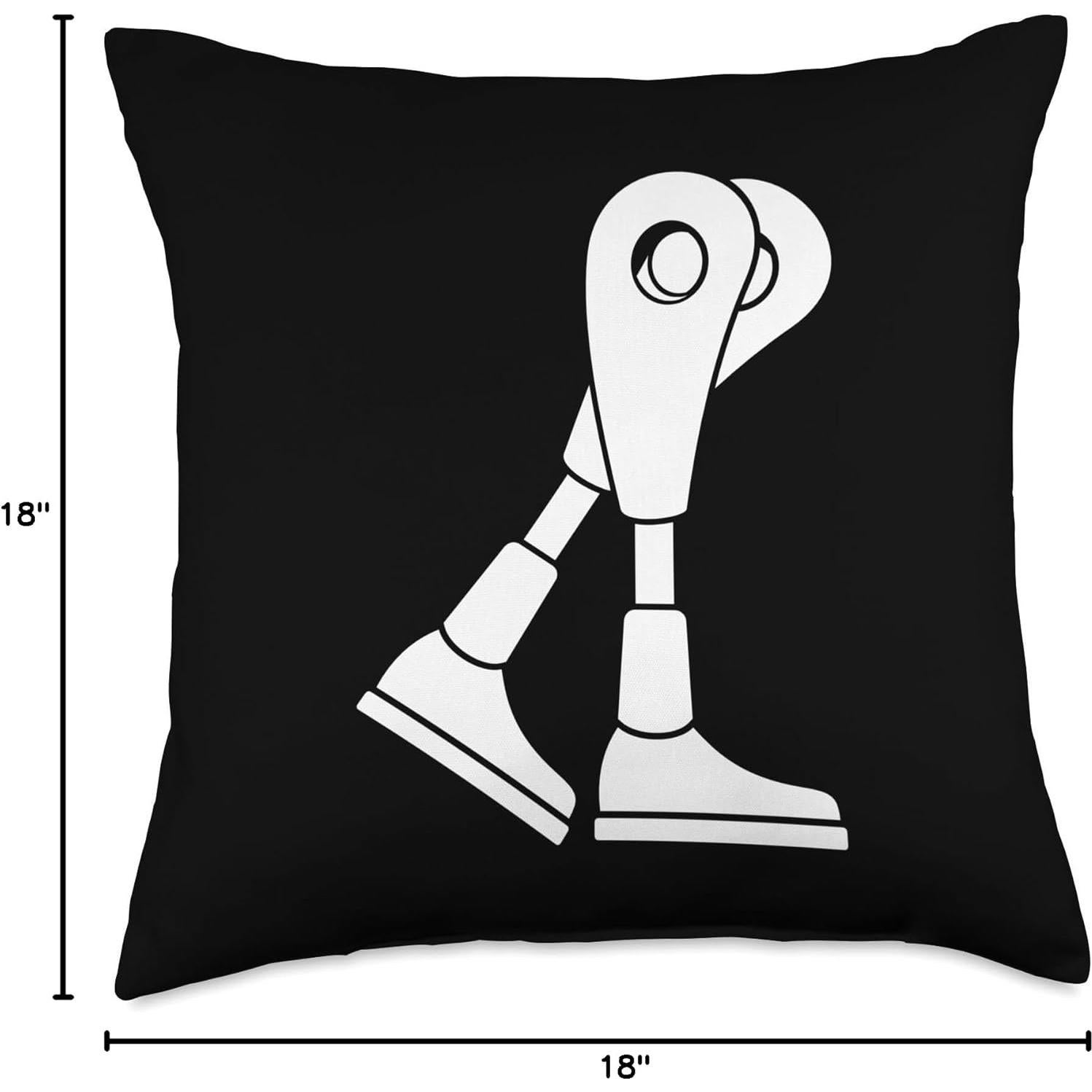 Cojín Decorativo Multicolor 18x18 cm para Prótesis de Pierna