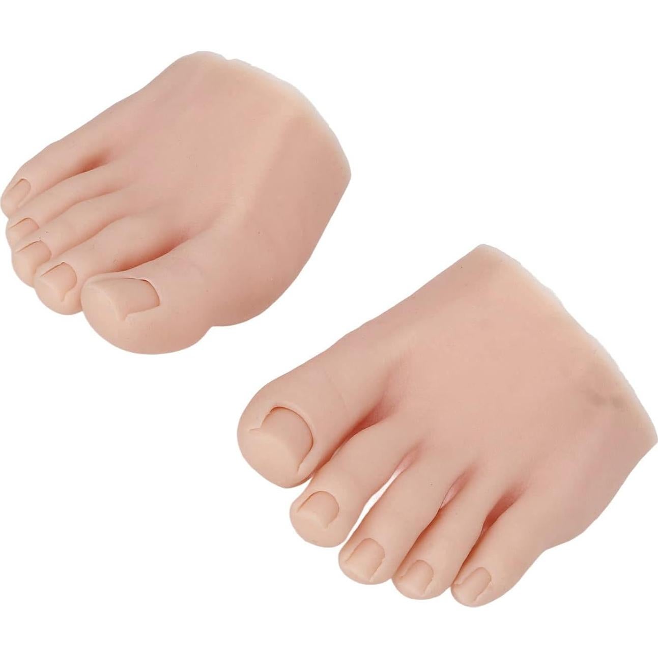 Modelo de Pie Falso de Silicona Dioche para Práctica de Uñas