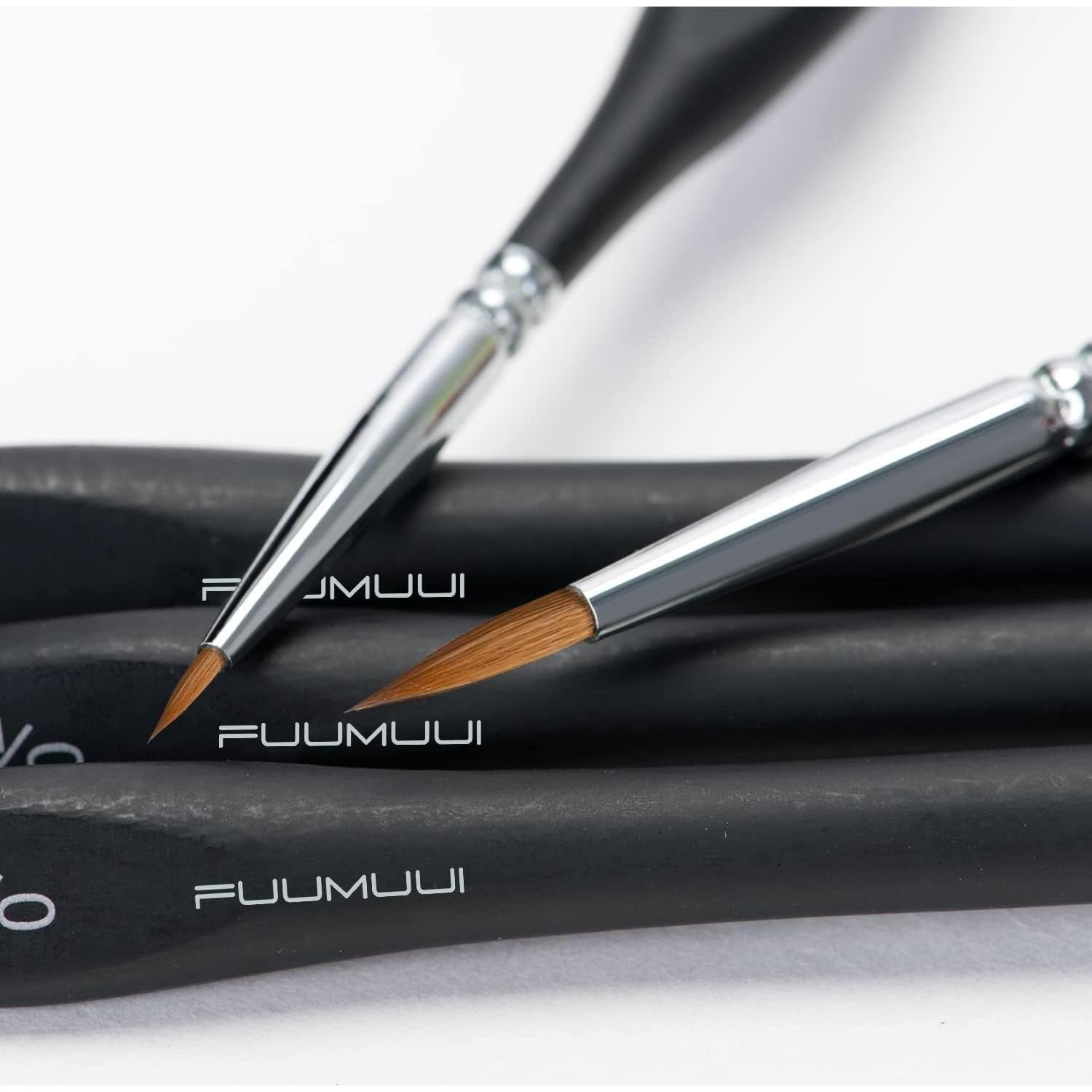 Set de 10 Pinceles de Acuarela Fuumuui Sable Kolinsky Detalle