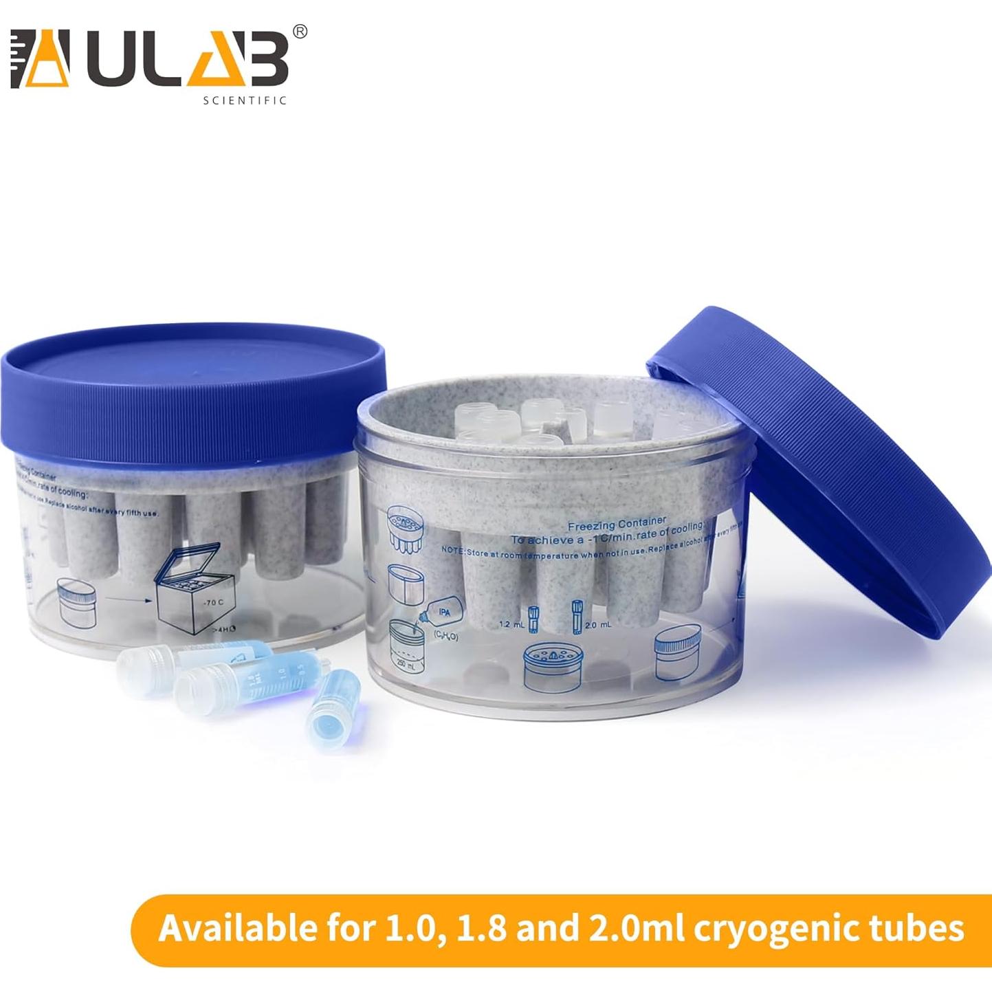 Contenedores de congelación ULAB Scientific UCP1004 -18 tubos