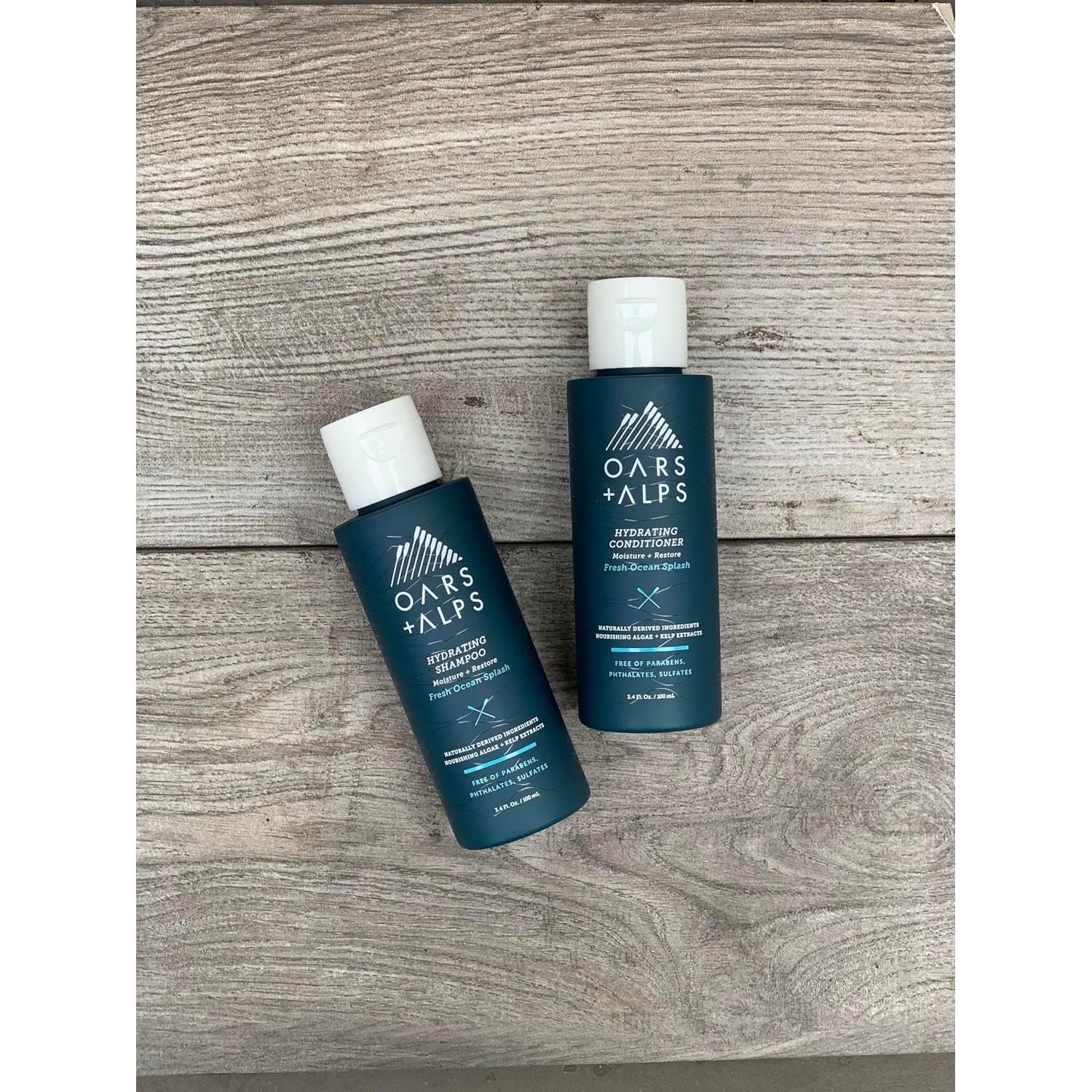 Kit de Viaje Oars + Alps para Hombres - Champú, Acondicionador y Más