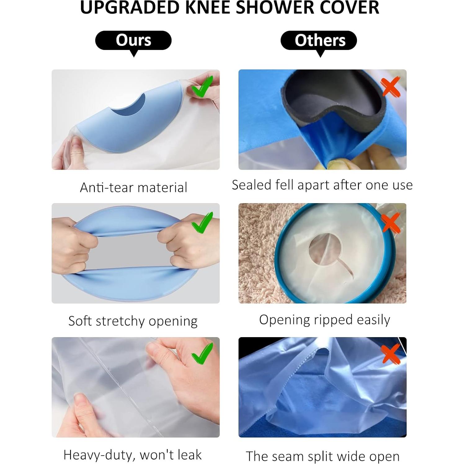 Cubierta de Rodilla Impermeable Zoyehoo para Ducha Adulto