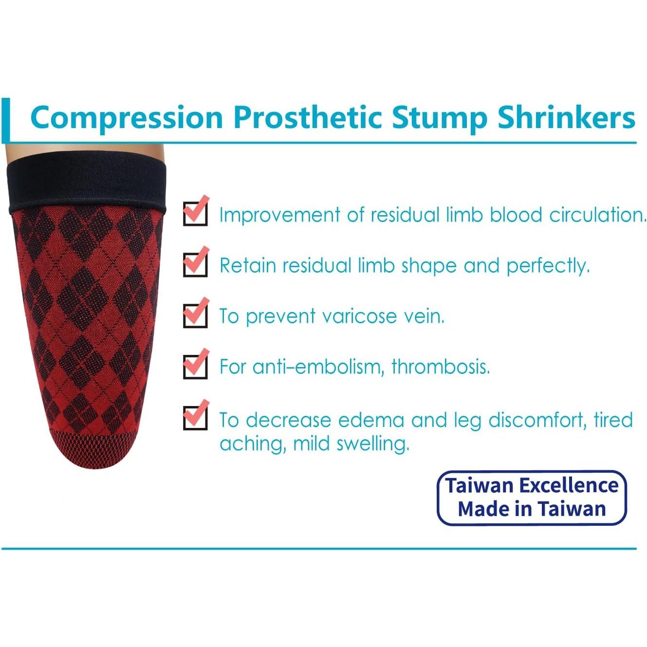 Reductores de muñón protésico JianiMed 35 cm compresión 20-30