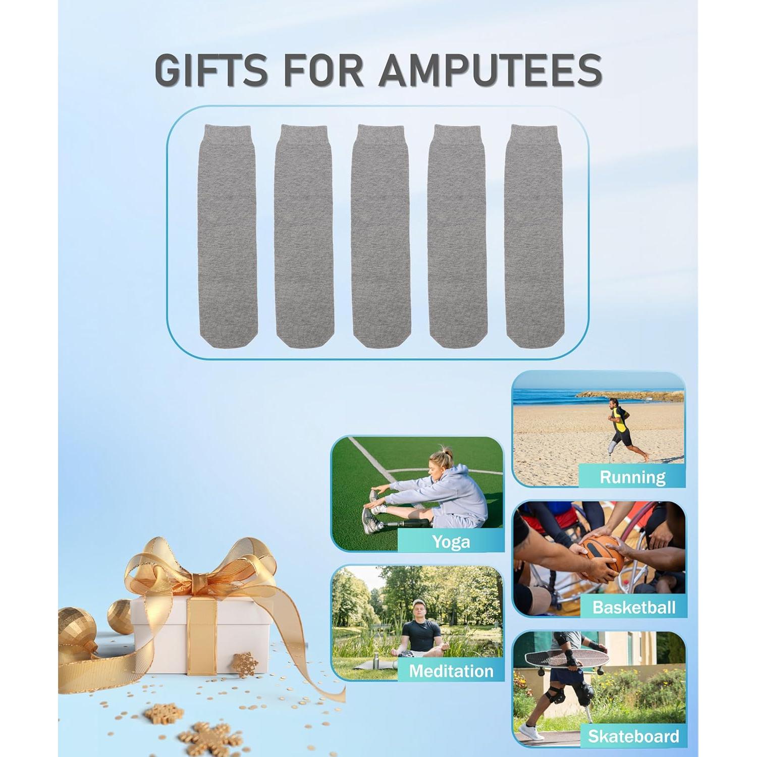 Calcetines para Amputados Jiawu L 5 Pcs Transpirables