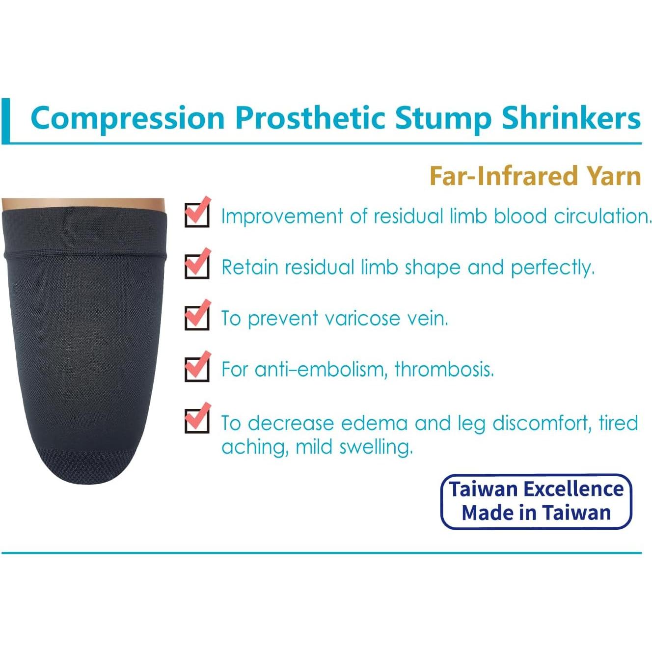 Reductores de muñón prostéticos JianiMed L 35cm negro