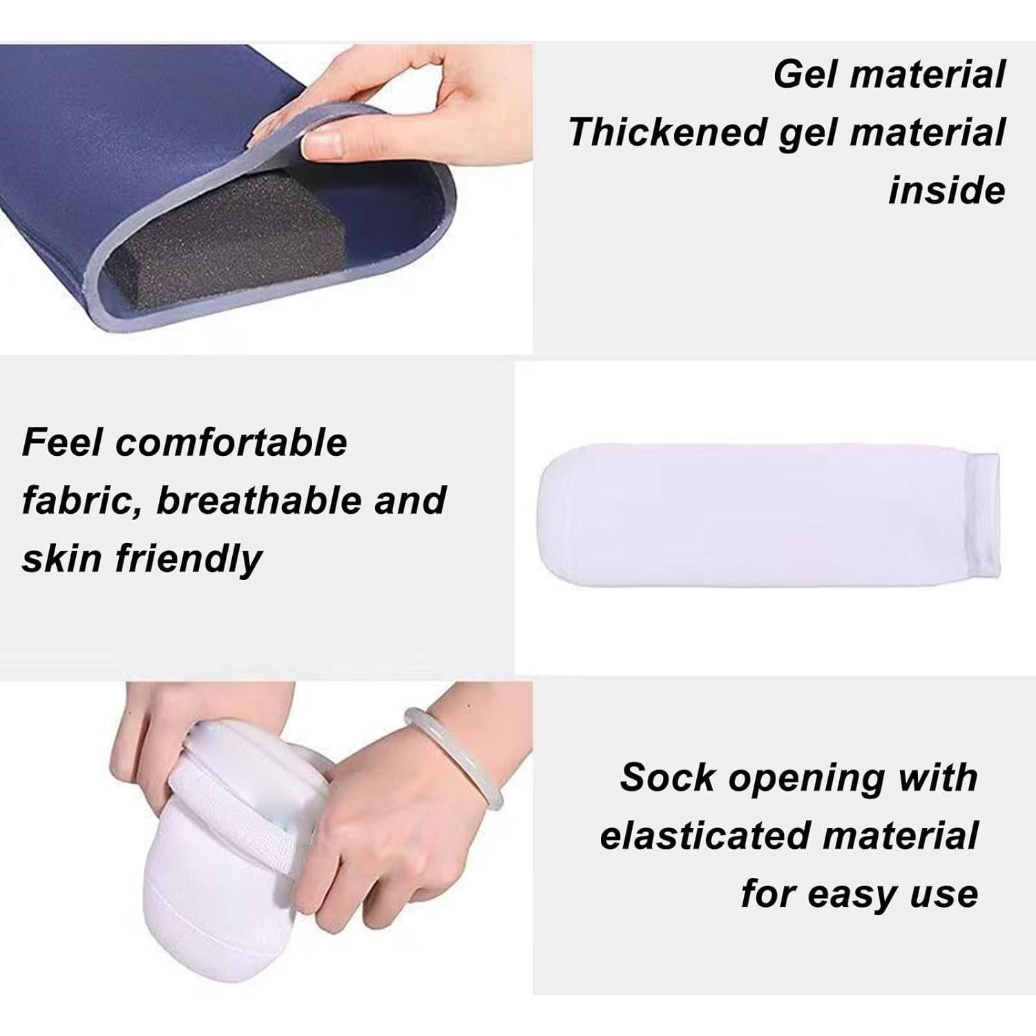 Calcetines Protésicos de Gel TARSHYRY para Pantorrilla Grande