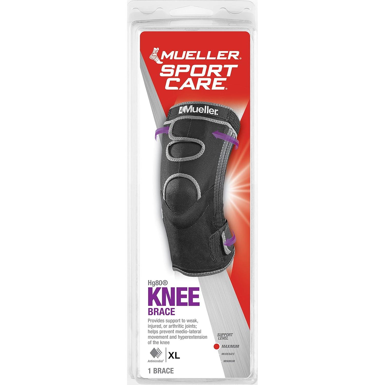 Rodillera Mueller Hg80 Mediana Alivio Dolor Artritis Negro