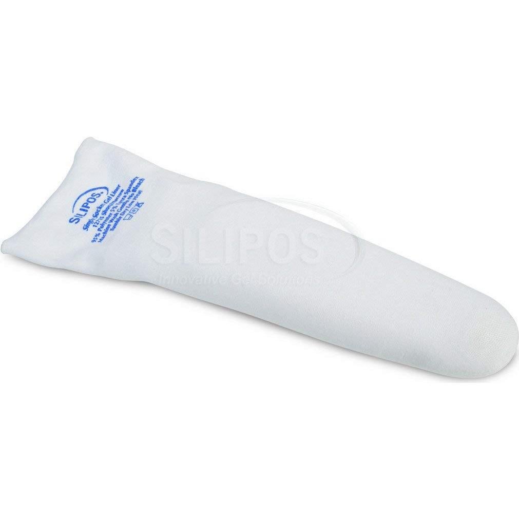Silipos ComfortZone Single Socket Prosthetic Gel Liner 12755, Size Short Regular, Gel Length 10", Length of Liner 12", Distal Circumference 12-14", Proximal Circumference 15-18", 1 per Package, White