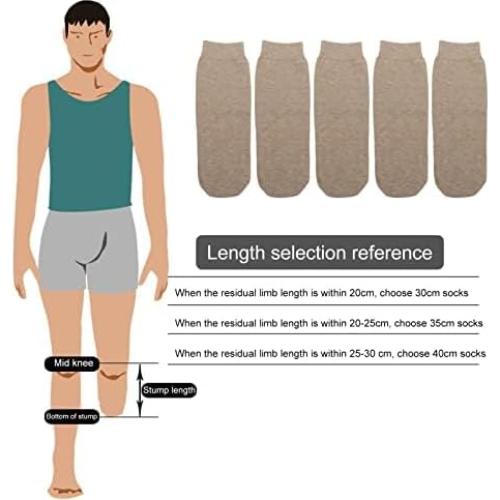 Calcetines protésicos para amputados - 5 piezas de algodón