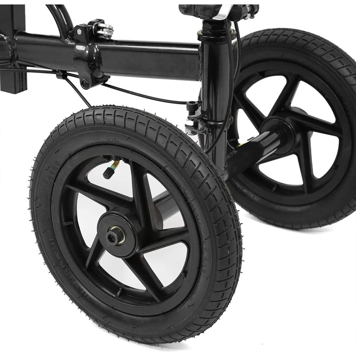 Scooter de Rodillo Cuádruple AllCure Plegable Negro 136 kg