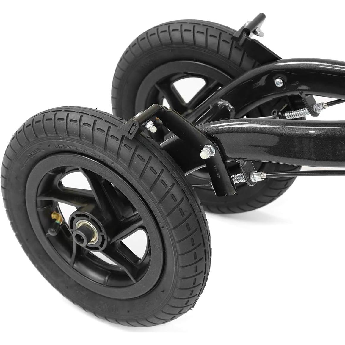 Scooter de Rodillo Cuádruple AllCure Plegable Negro 136 kg