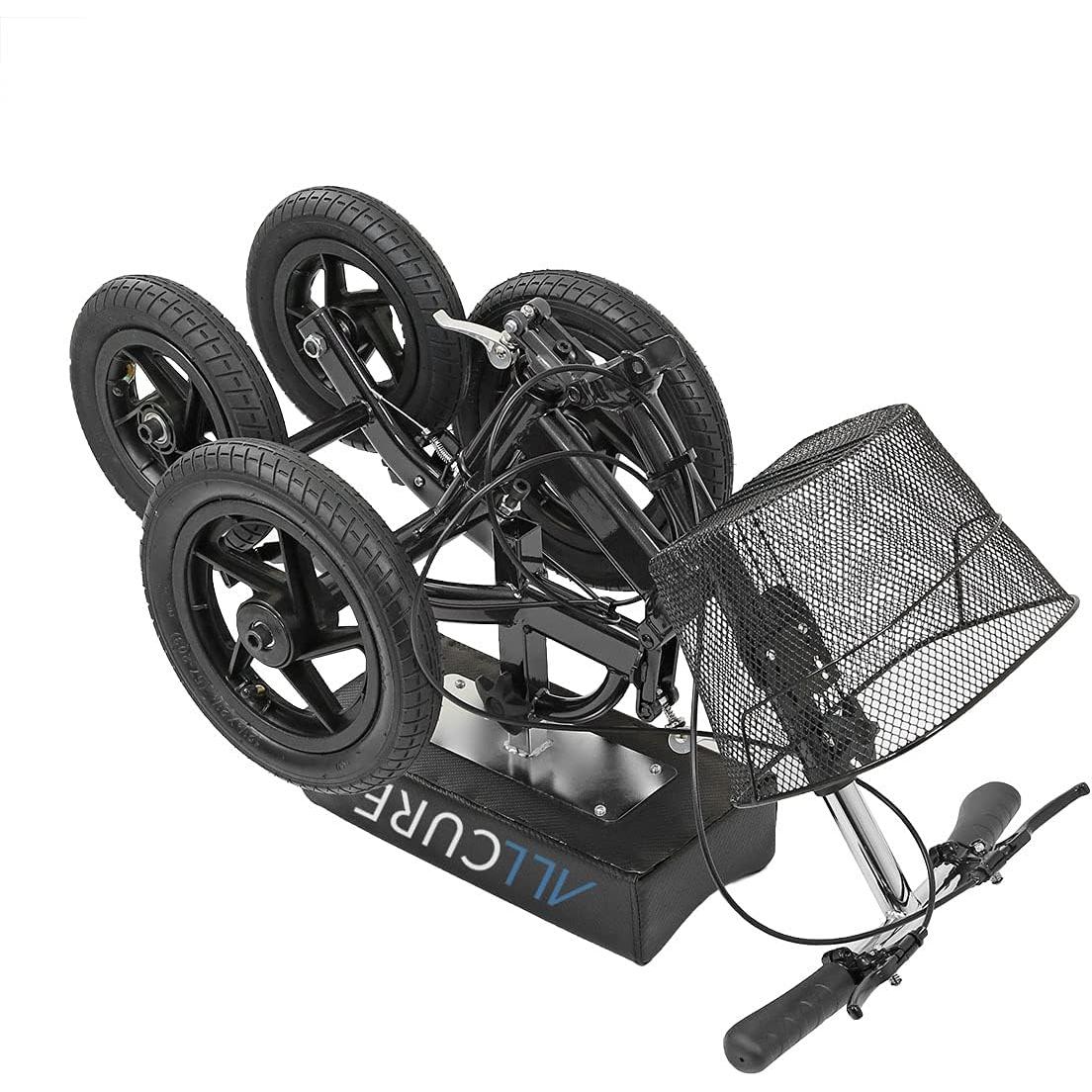 Scooter de Rodillo Cuádruple AllCure Plegable Negro 136 kg
