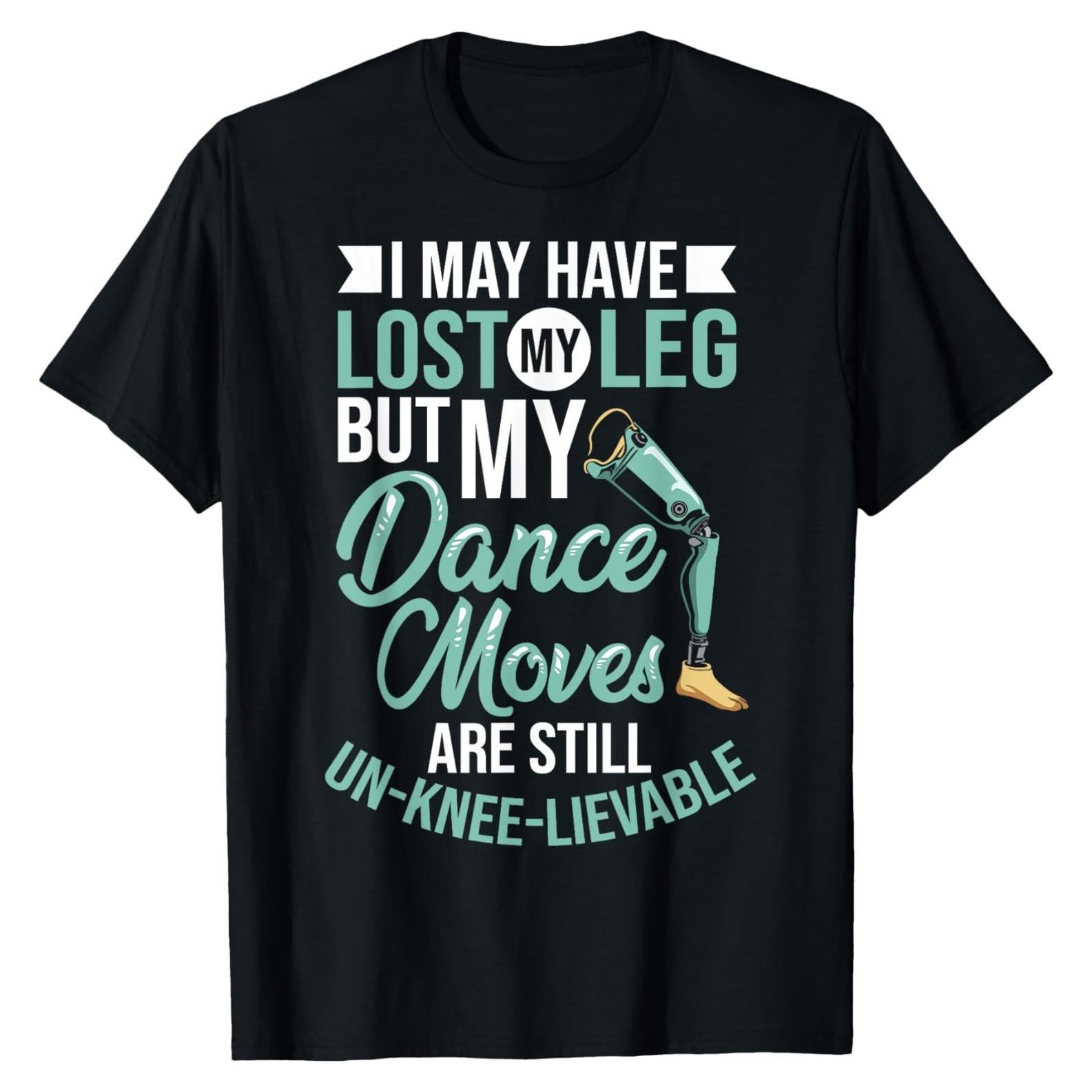 Camiseta Prostética para Amputados de Pierna - Negro