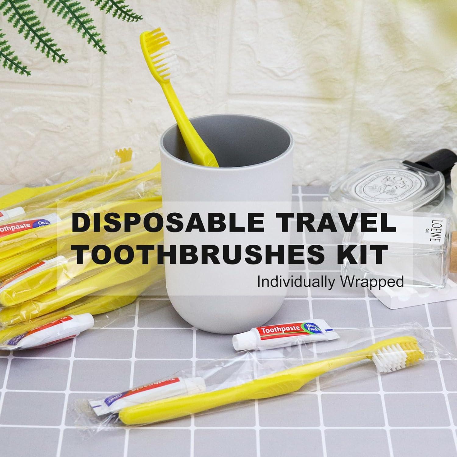Cepillos de Dientes Desechables Xuezoioy 200 Unidades Viaje