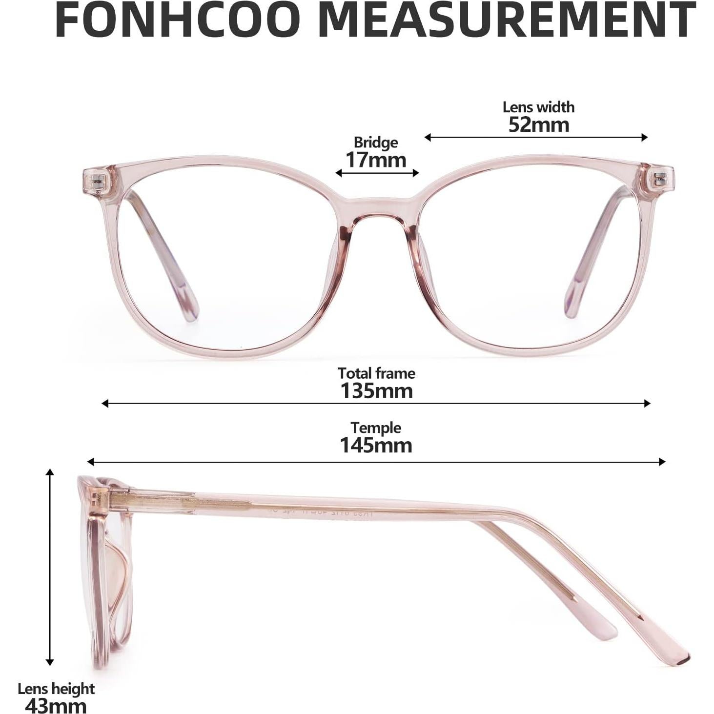 Gafas FONHCOO Anti Luz Azul TR90 Lentes Transparentes