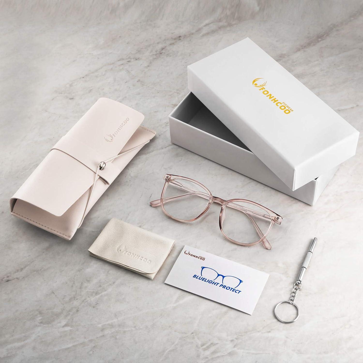 Gafas FONHCOO Anti Luz Azul TR90 Lentes Transparentes