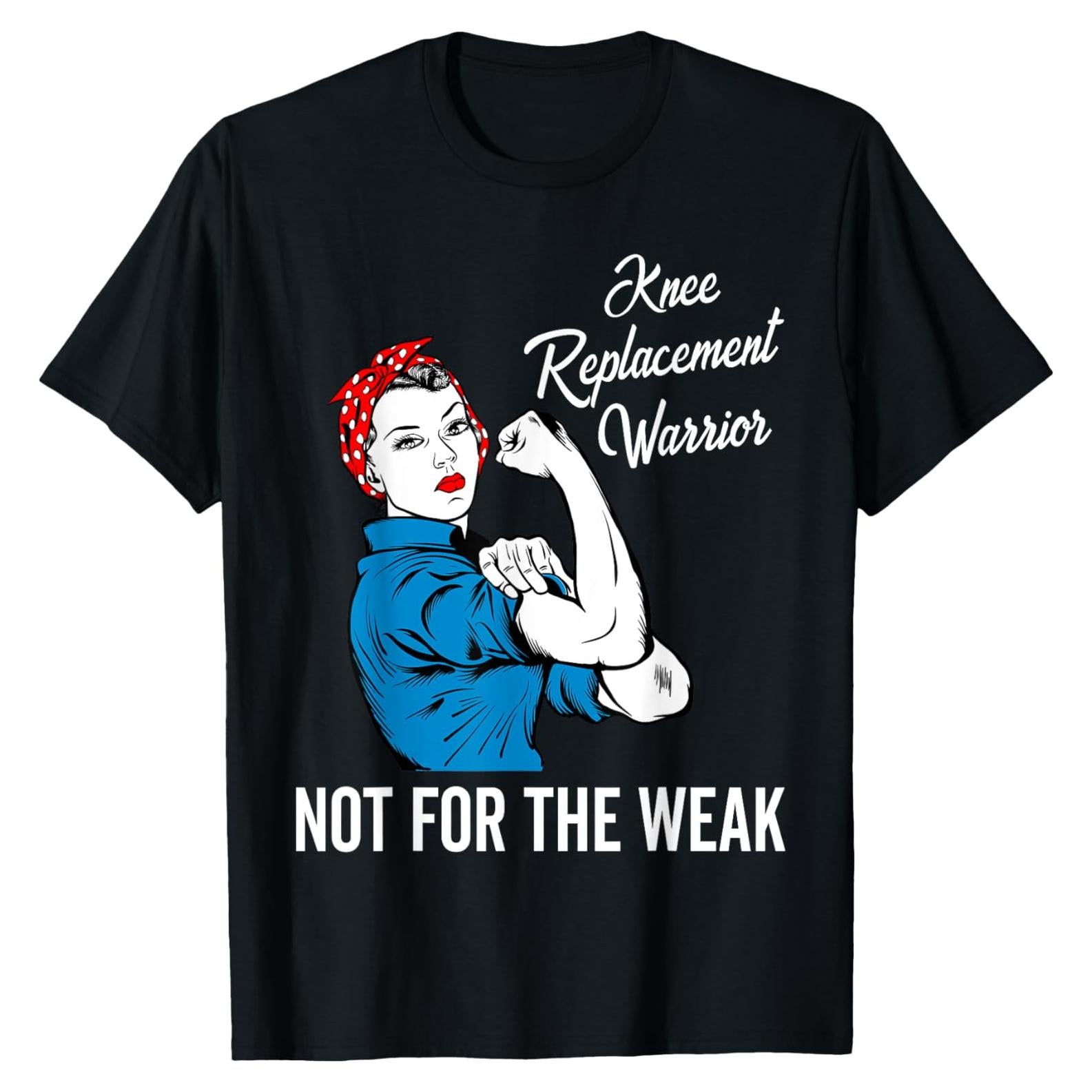 Camiseta Guerreros de Reemplazo de Rodilla para Hombres - Negro