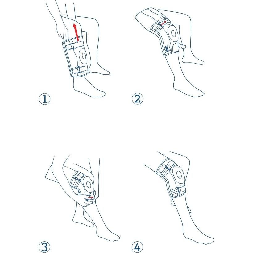 Faja de Rodilla NEENCA Ajustable con Bisagras y Gel