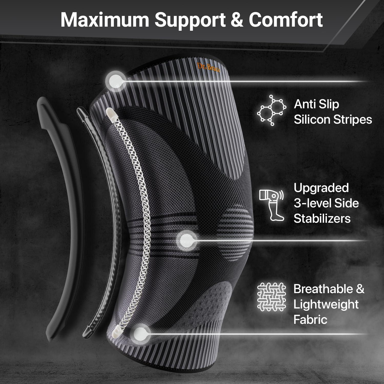 Férula de Rodilla DR. BRACE Elite Grande con Estabilizador