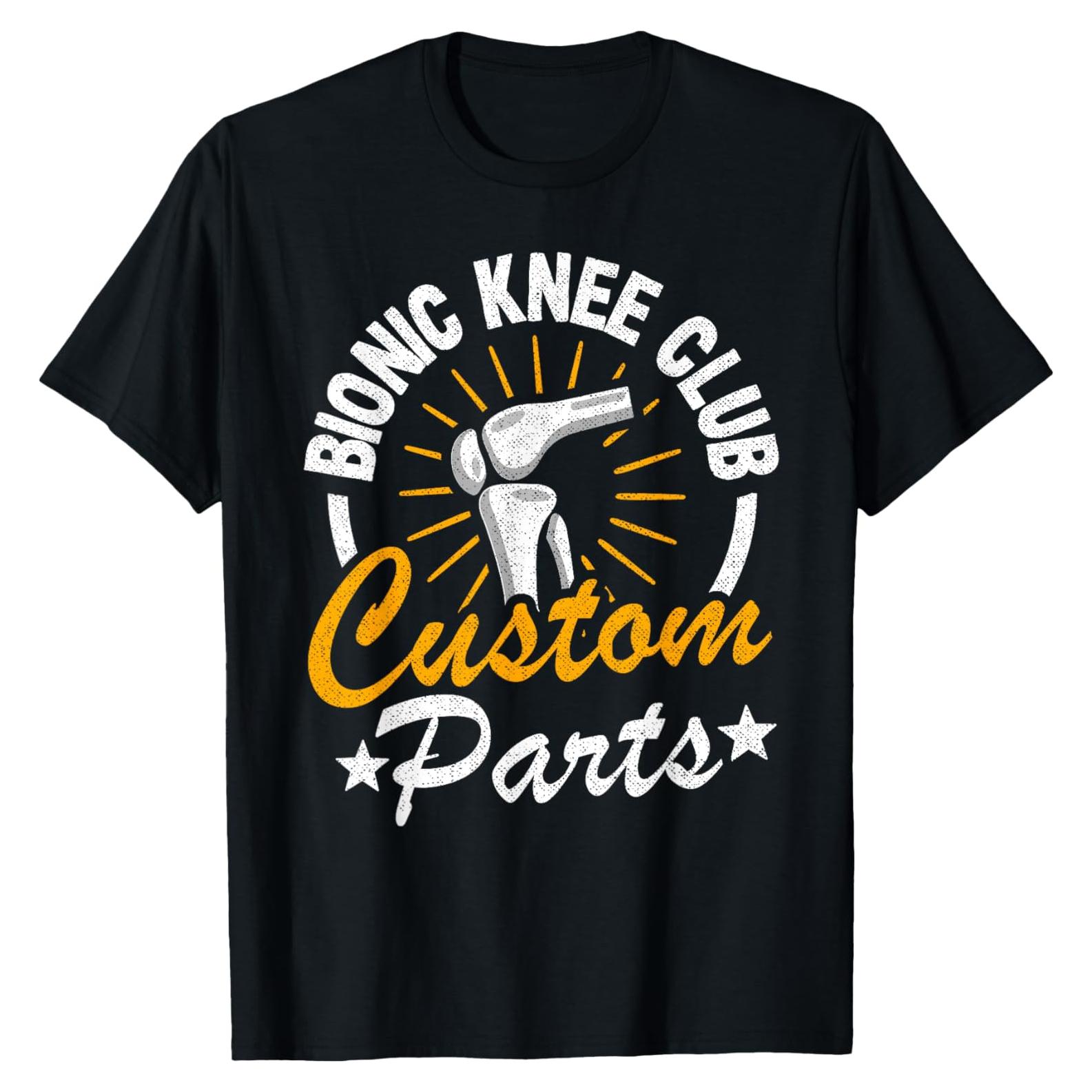 Camiseta Divertida Club de Rodillas Biónicas para Hombres