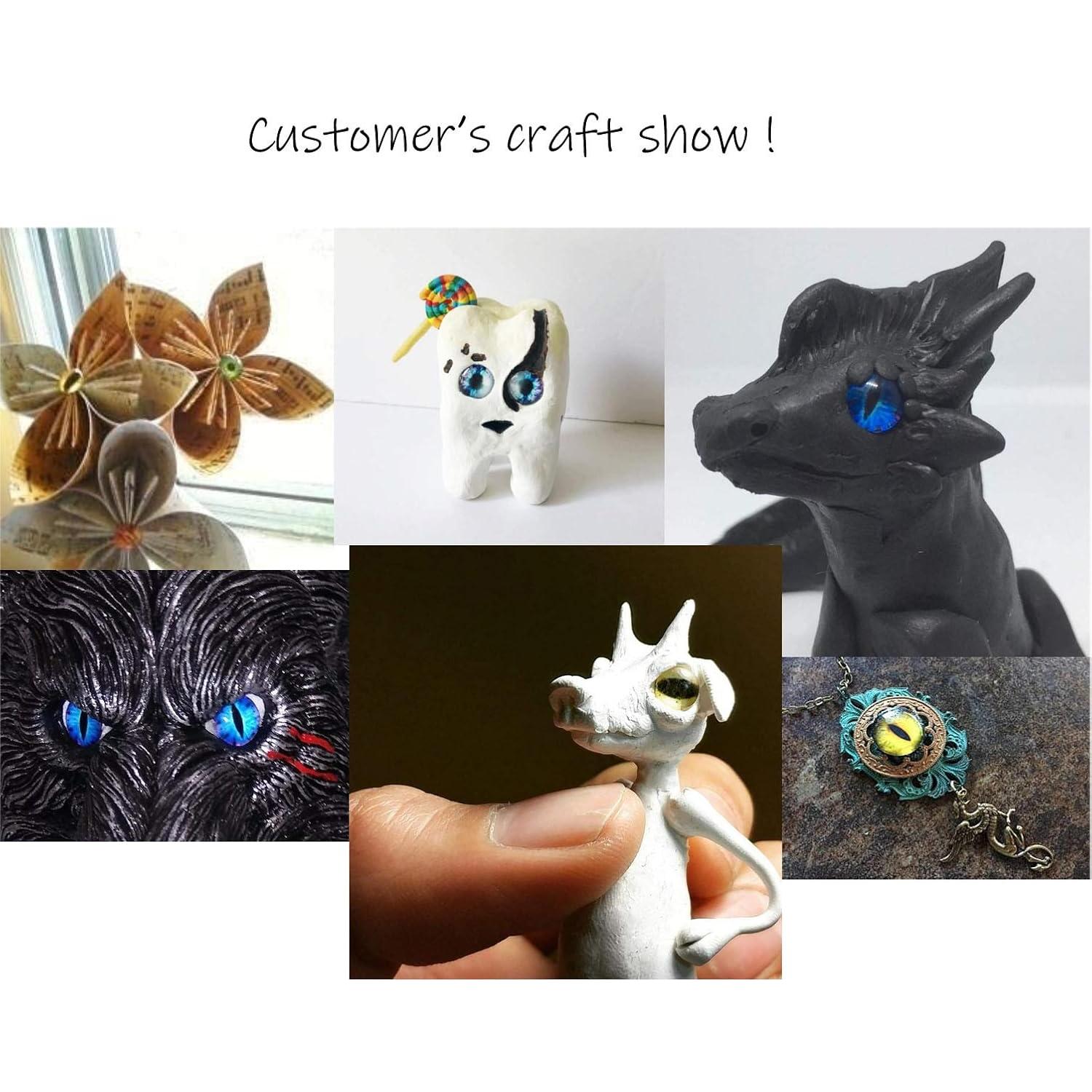 Ojos de Dragón de Vidrio 50PCS 6mm Julie Wang Manualidades