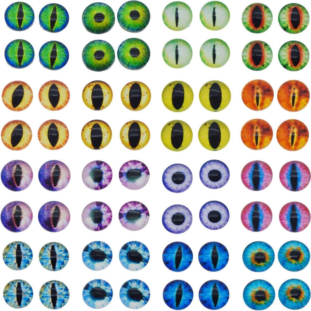 Ojos de Dragón de Vidrio 50PCS 6mm Julie Wang Manualidades
