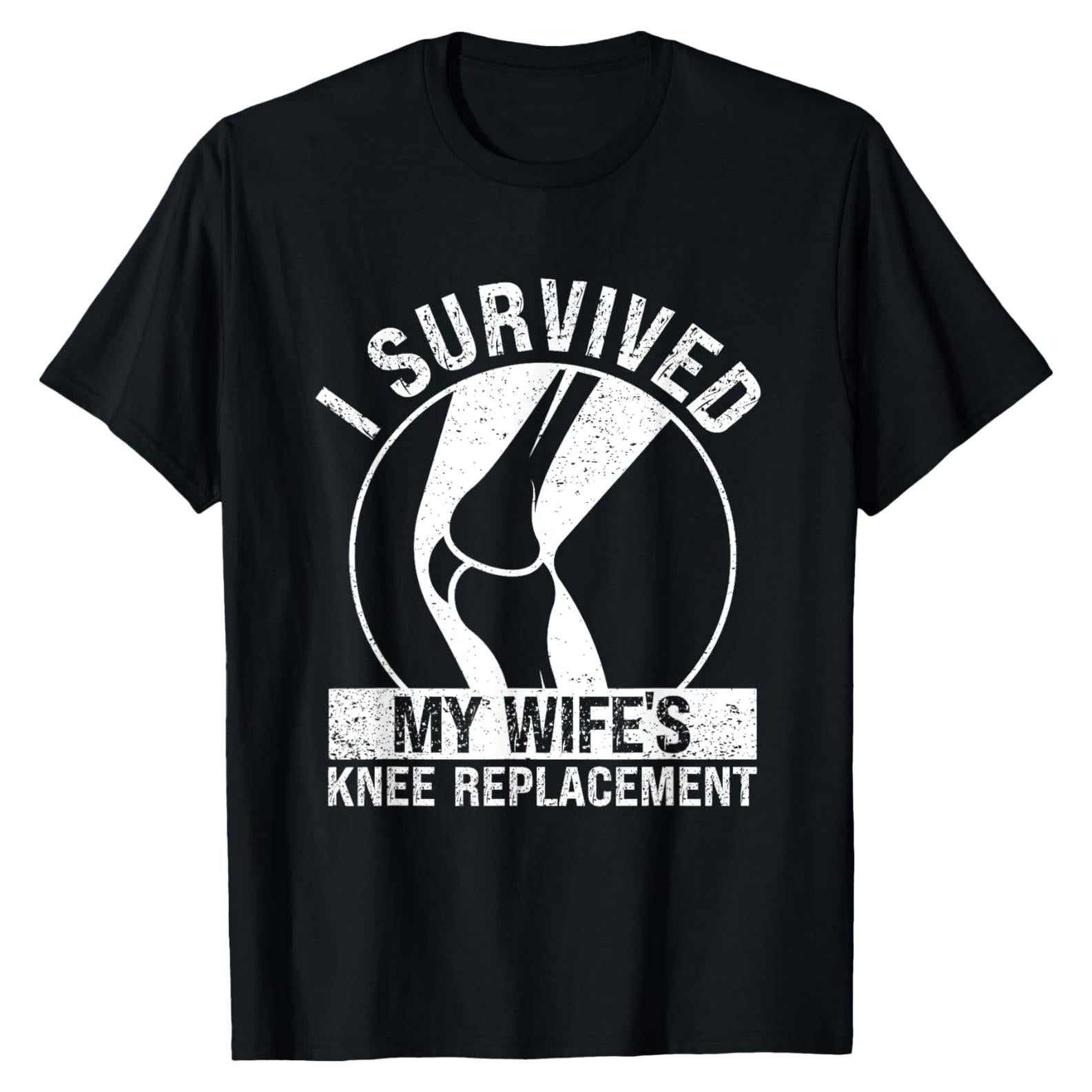 Camiseta Divertida Hombre Recuperación Quirúrgica Rodilla