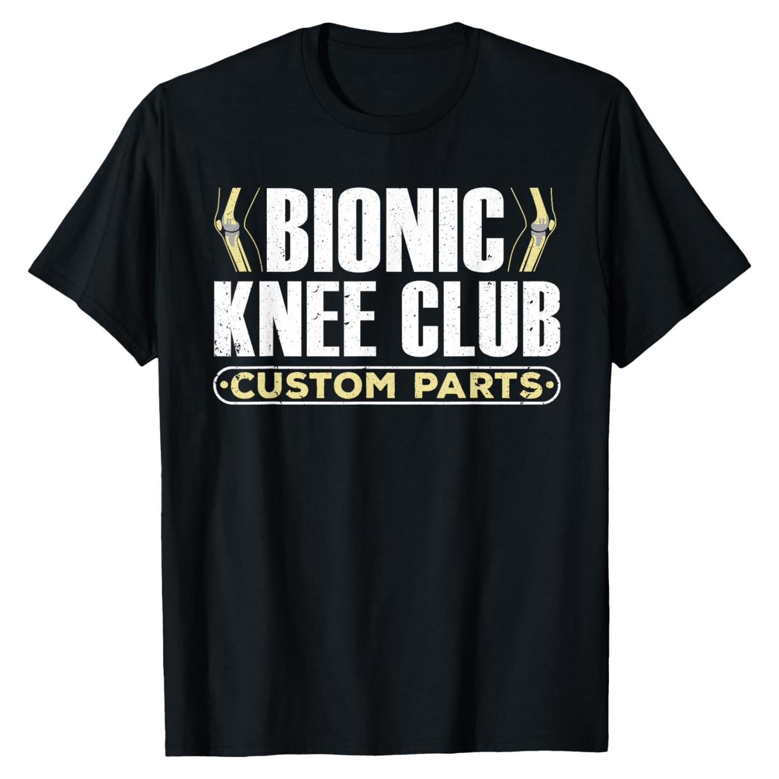 Camiseta de Recuperación de Rodilla Hombre Negro Pequeño