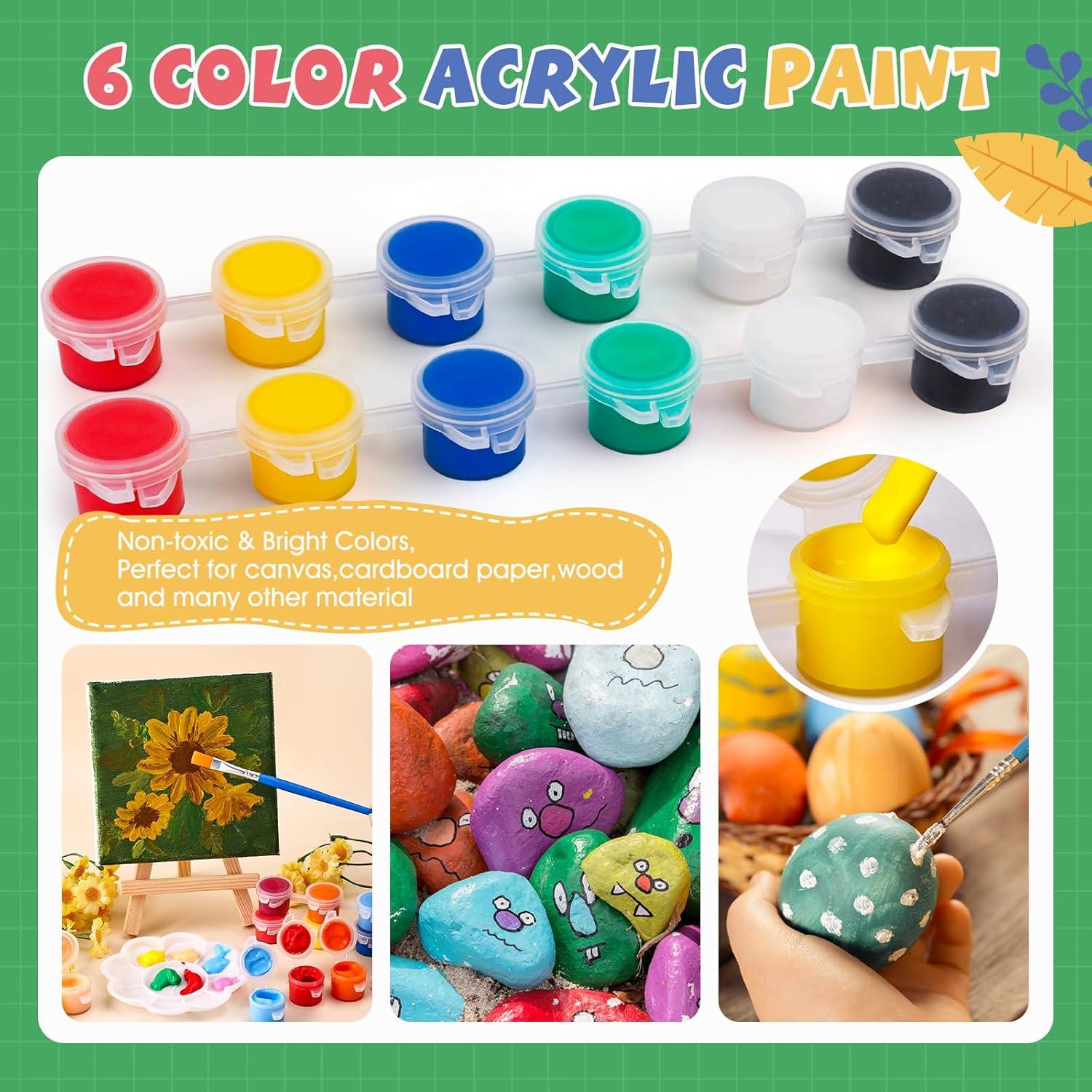 Kit de Pintura Acrílica ESRICH 18 Piezas para Niños