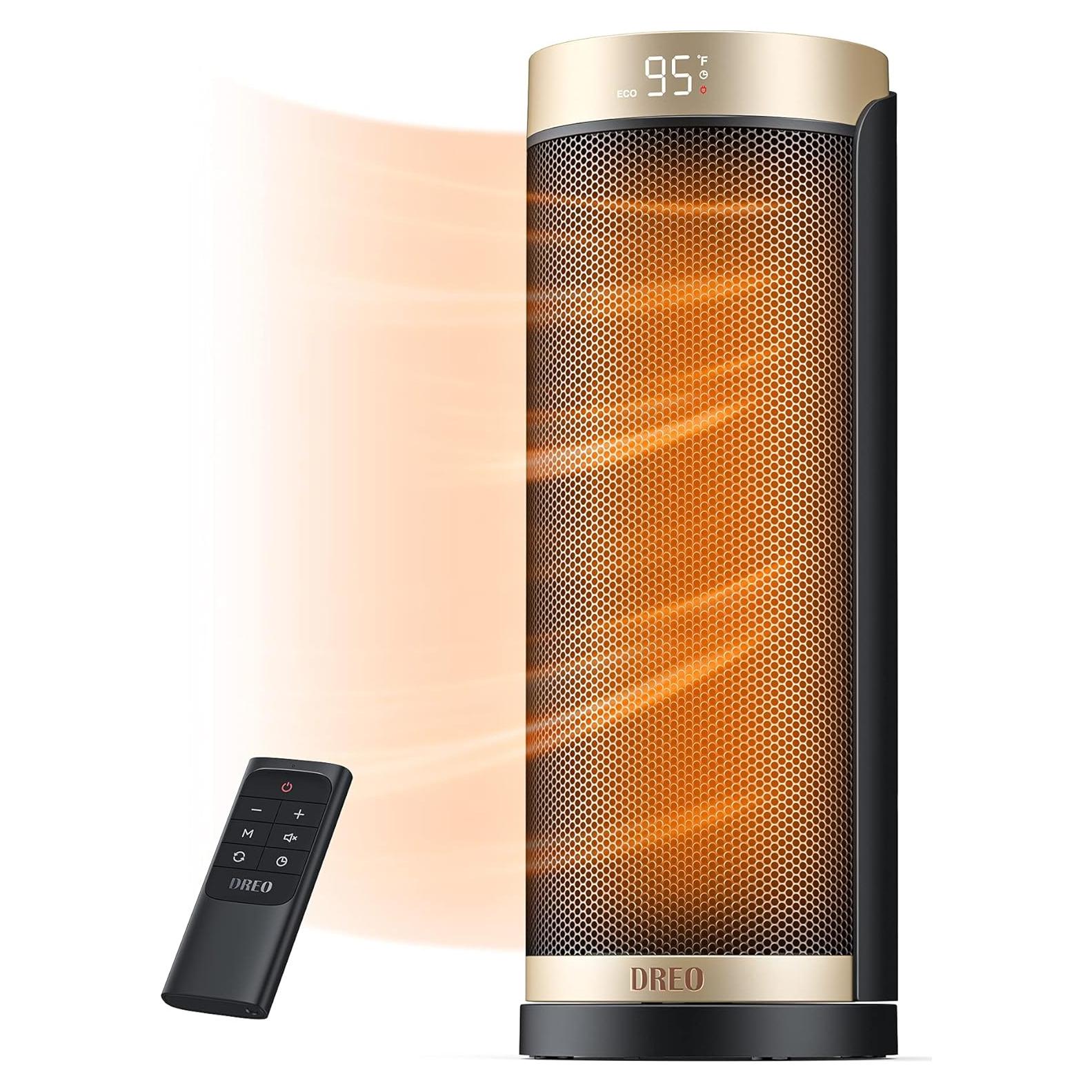 Calefactor Eléctrico Dreo DR-HSH003 1500W Oro con Control Remoto