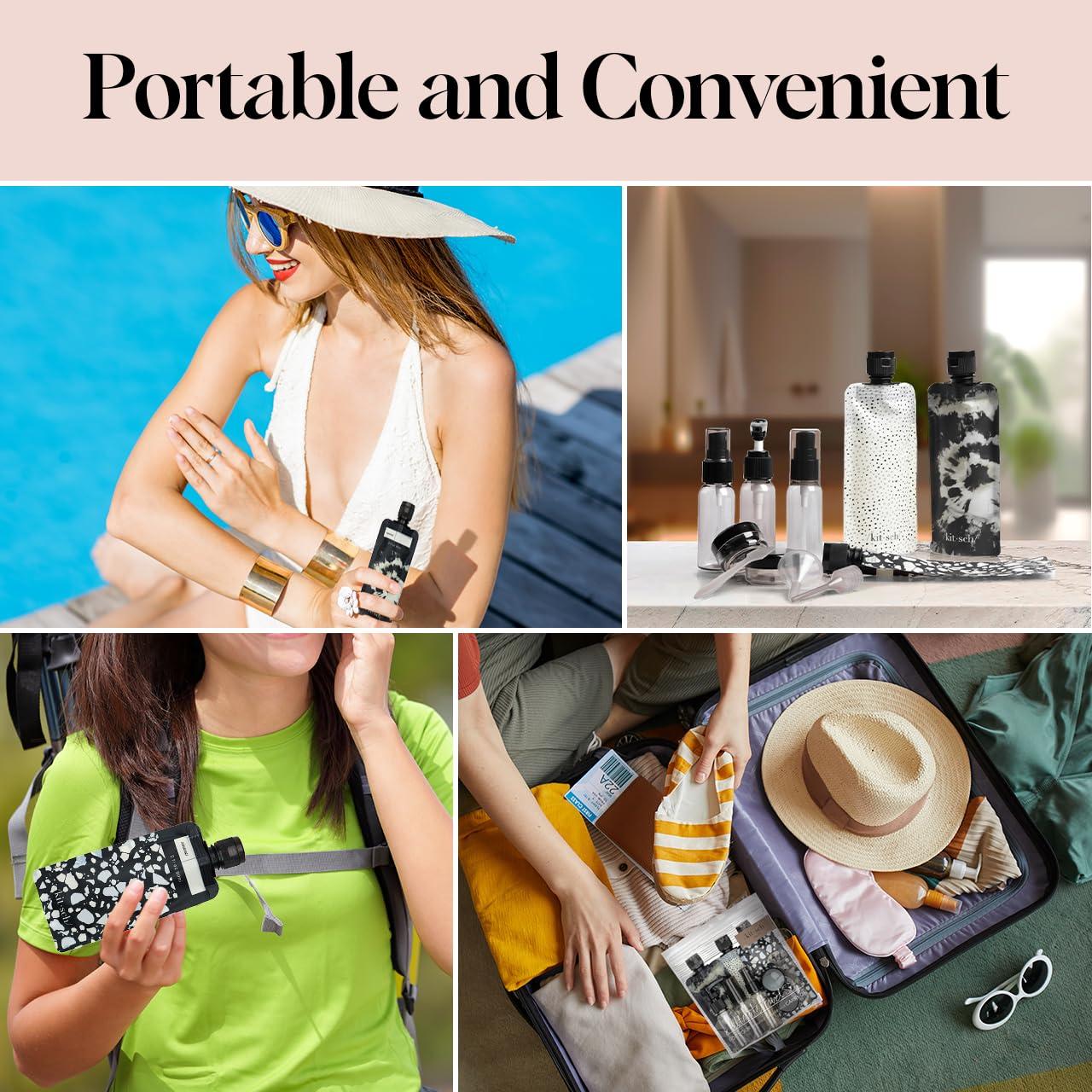 Botellas de Viaje Kitsch 11 Piezas Aprobadas por TSA