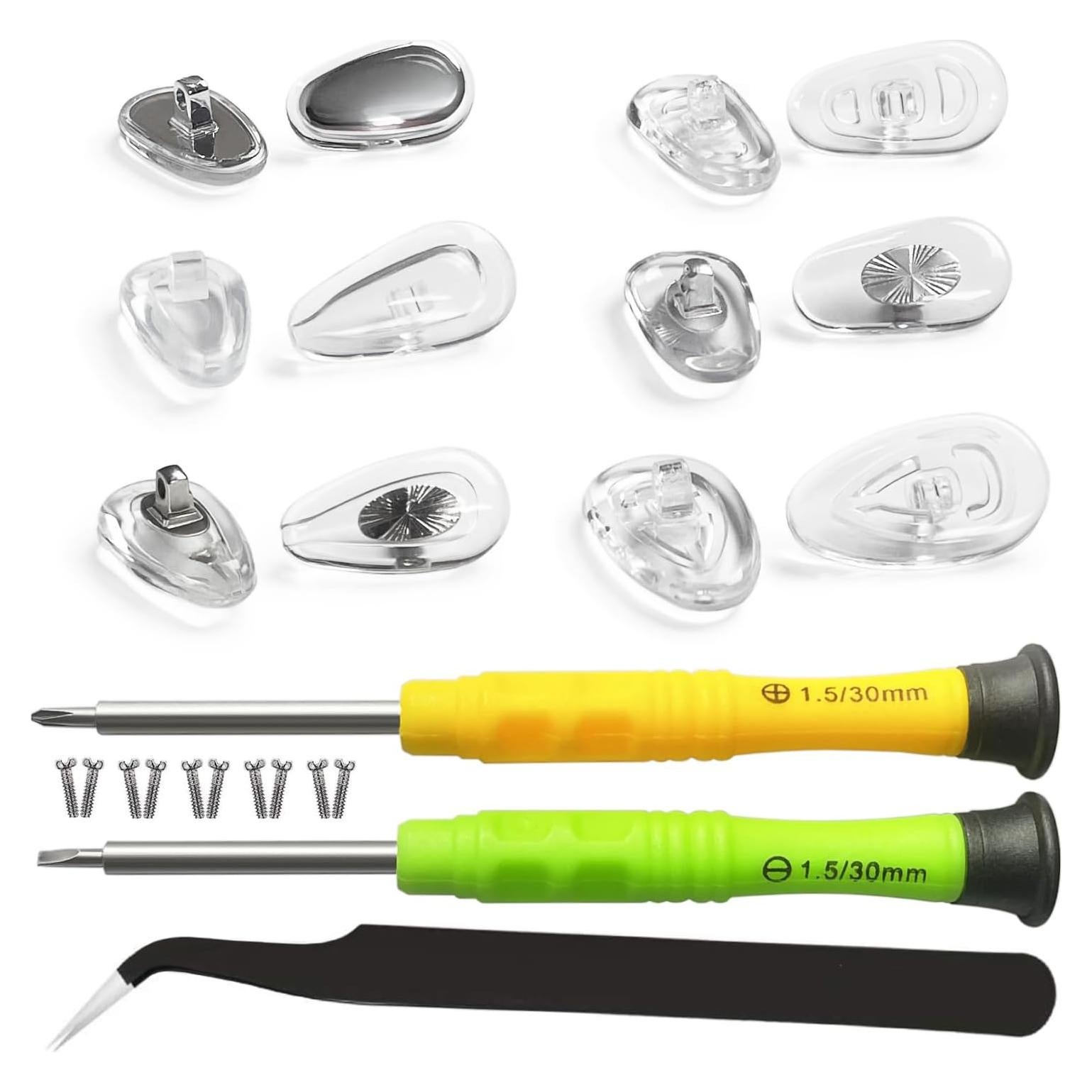 Almohadillas de Nariz PTSLKHN 12 Pares Silicona para Gafas