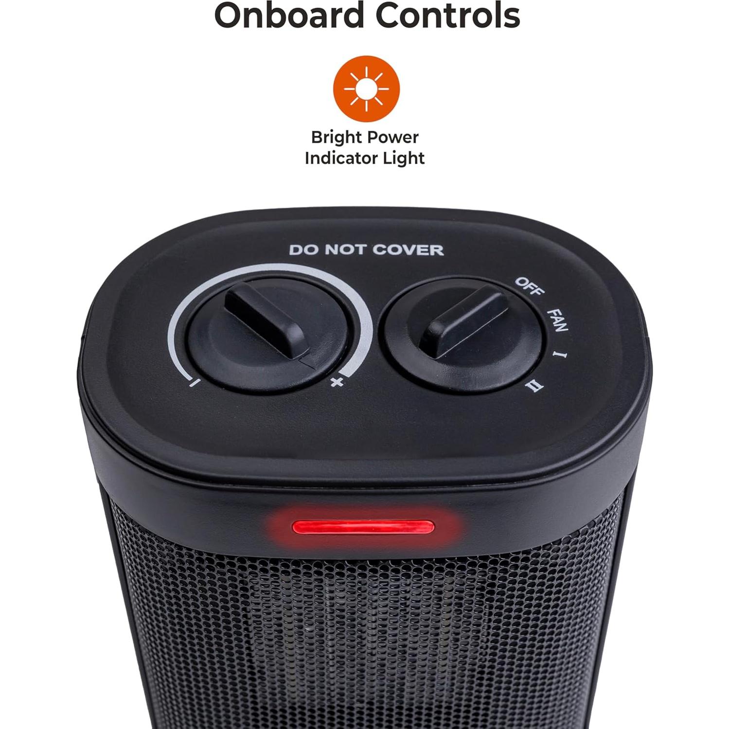 Calentador Eléctrico Comfort Zone CZ12820 1500W PTC Portátil