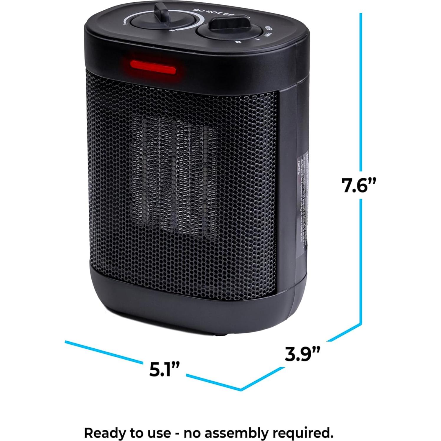 Calentador Eléctrico Comfort Zone CZ12820 1500W PTC Portátil