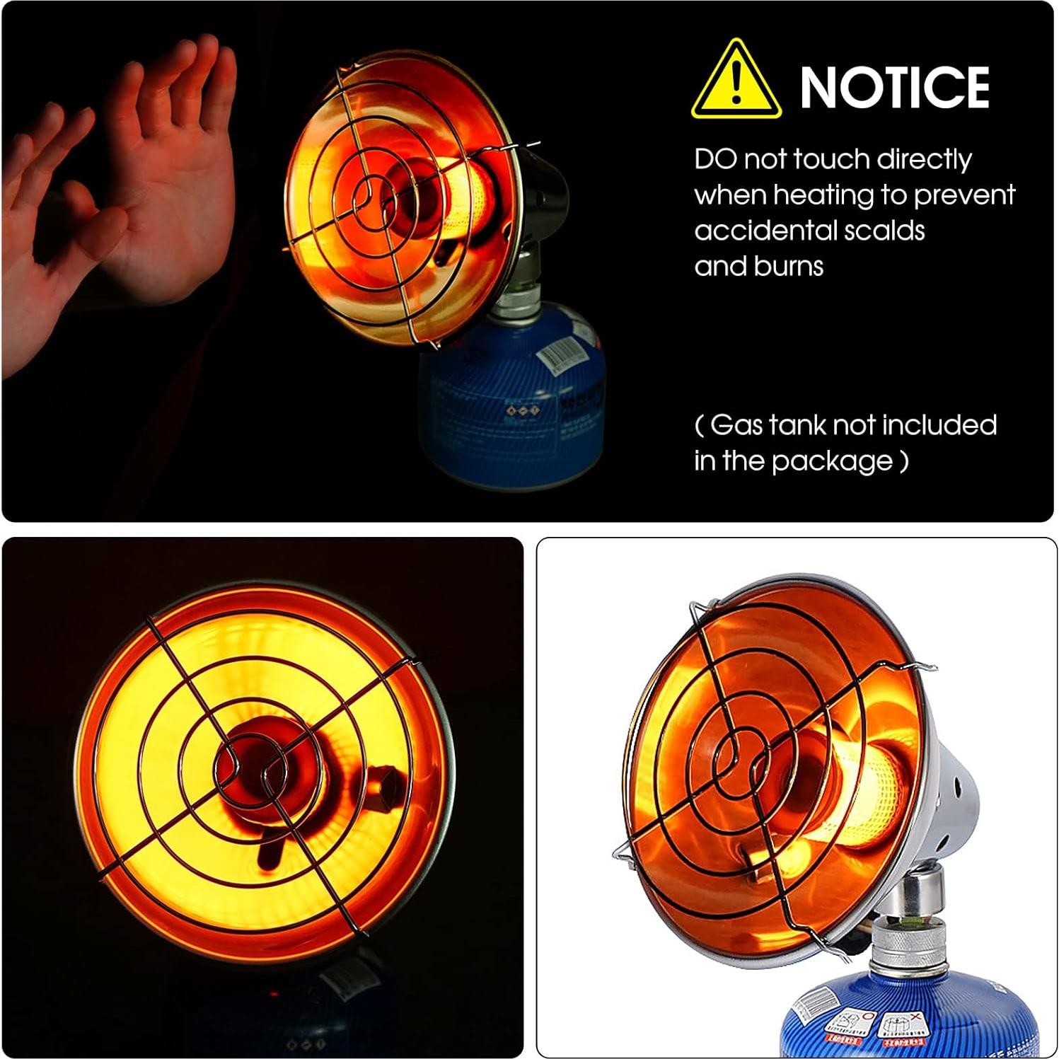 Calentador de Gas Portátil Lixada 300g para Camping - Azul