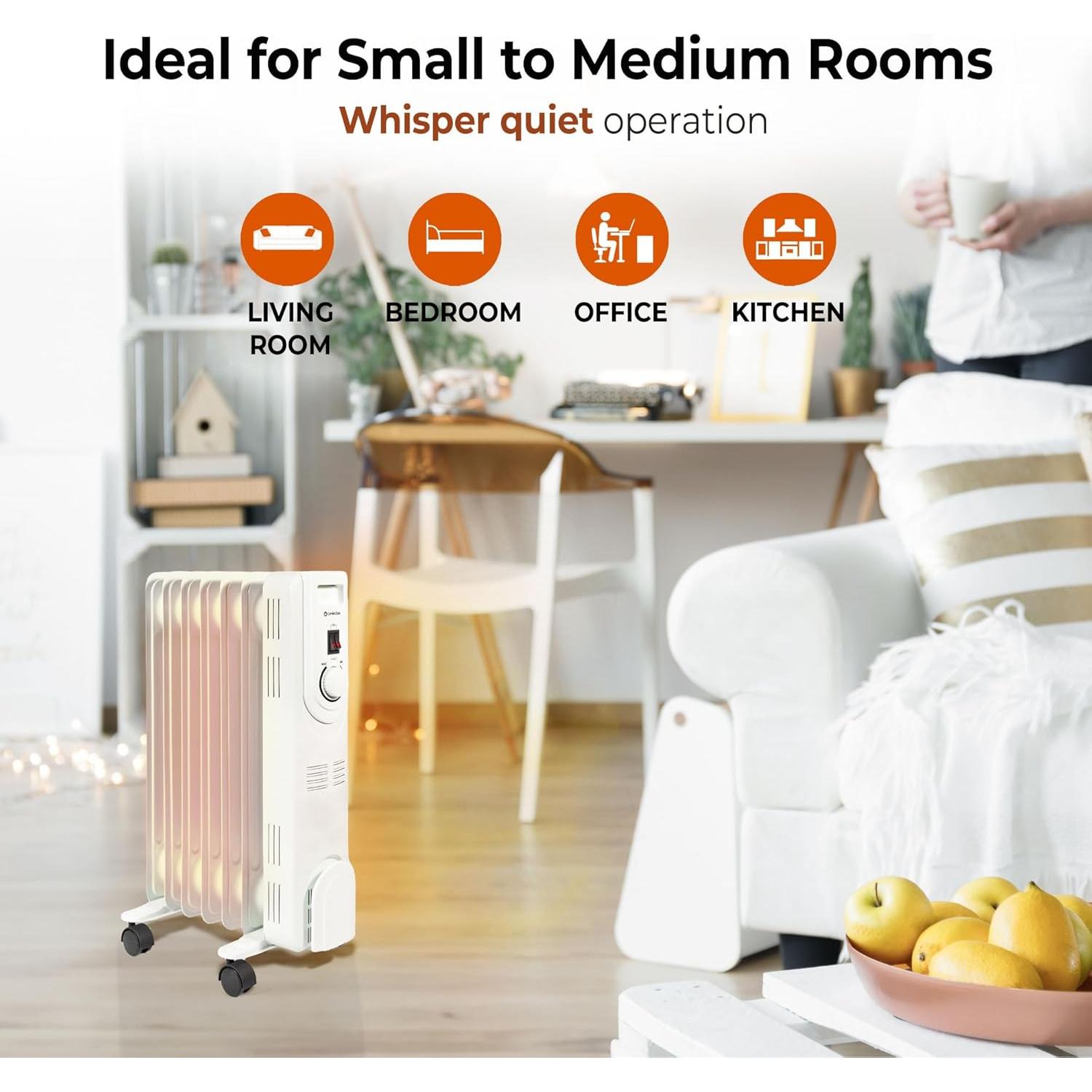 Calentador Eléctrico de Aceite Comfort Zone CZ7007J 1200W