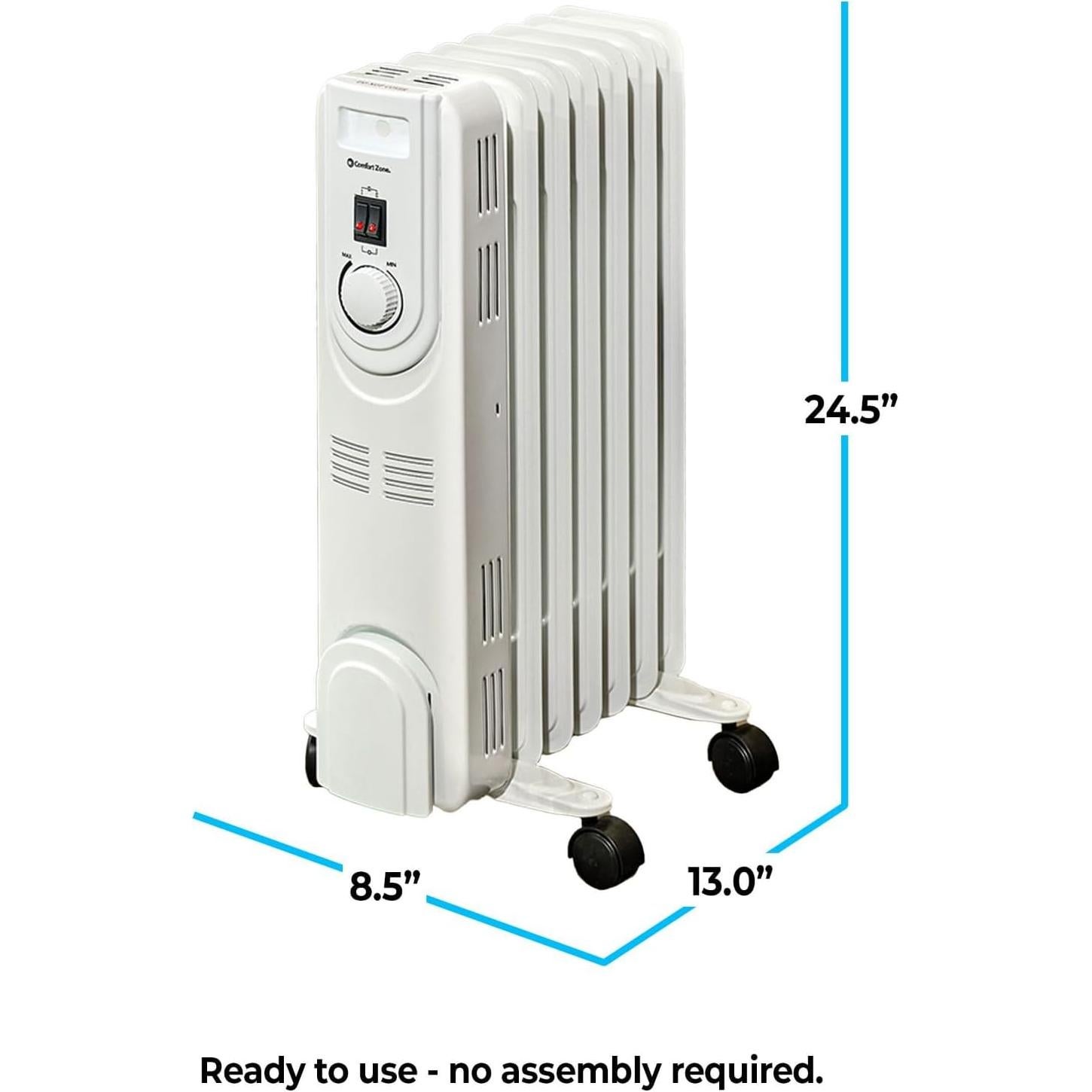 Calentador Eléctrico de Aceite Comfort Zone CZ7007J 1200W