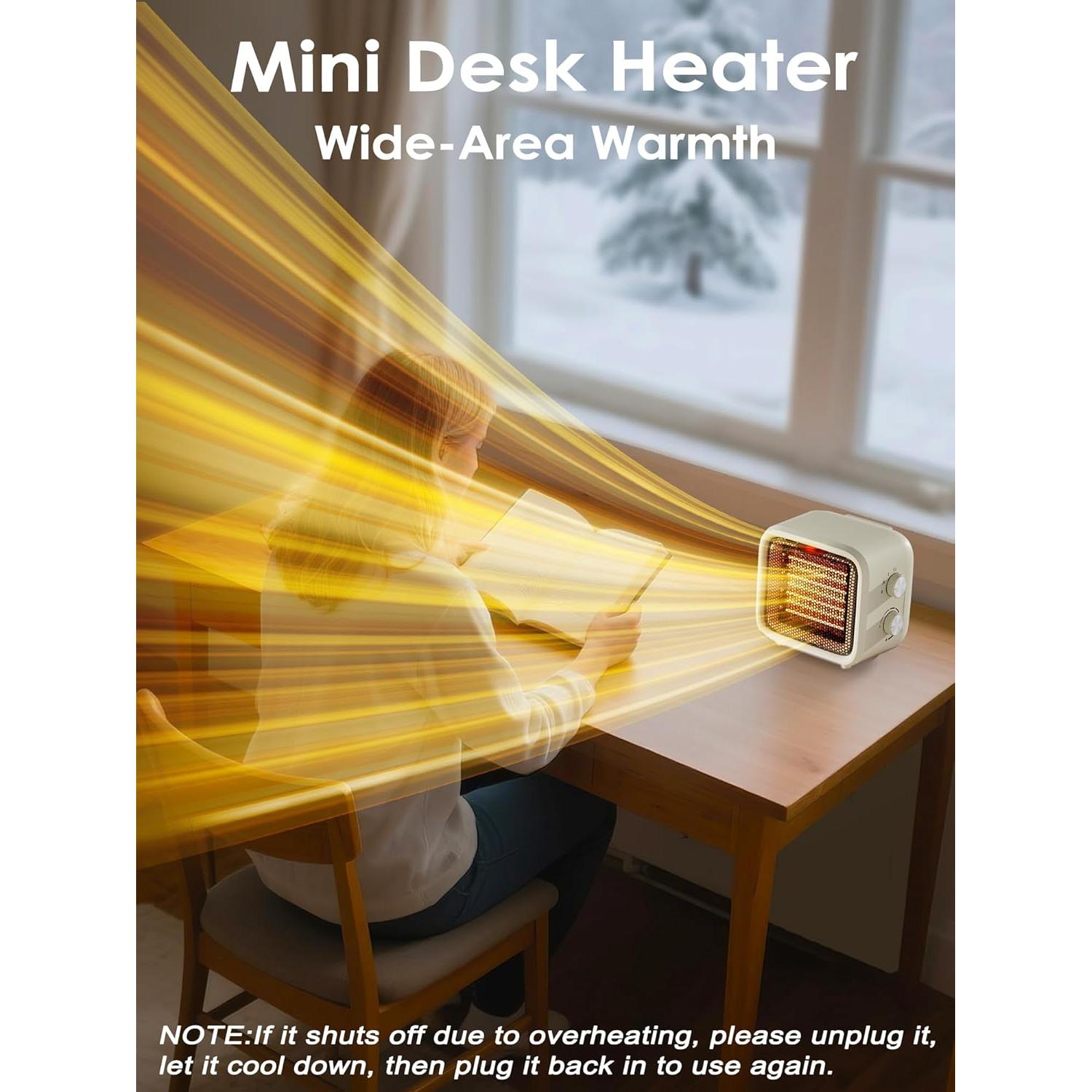 Calentador de Espacio Eléctrico Csakri PTC-1517 1500W Beige