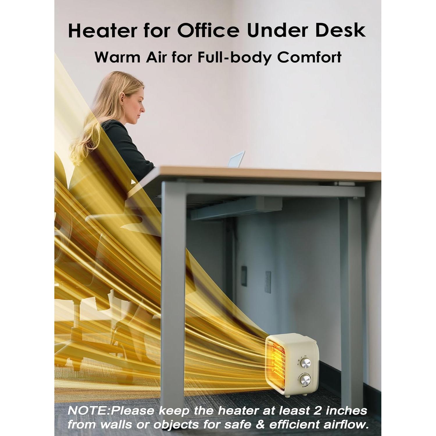 Calentador de Espacio Eléctrico Csakri PTC-1517 1500W Beige