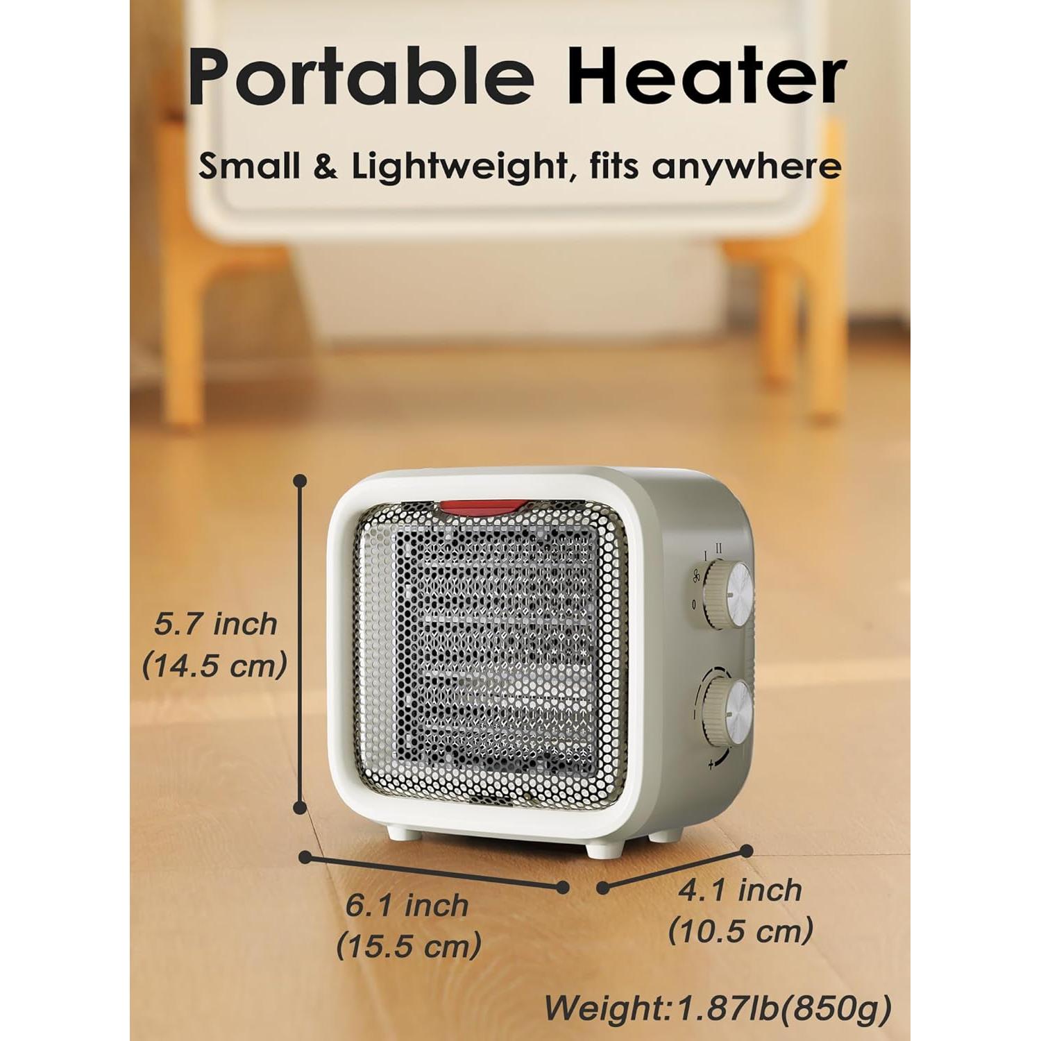 Calentador de Espacio Eléctrico Csakri PTC-1517 1500W Beige