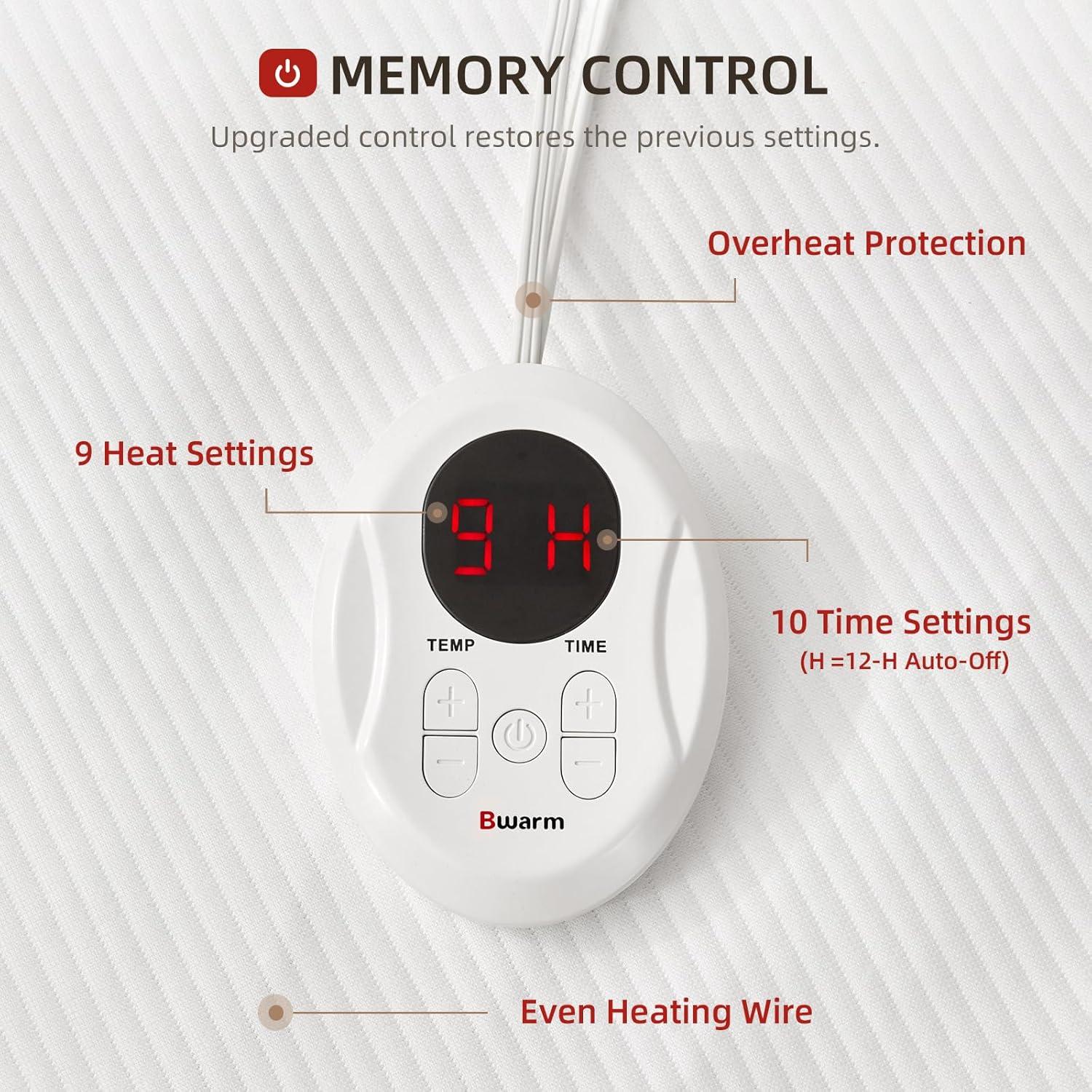 Protector de Colchón Calentado Bwarm Individual Impermeable