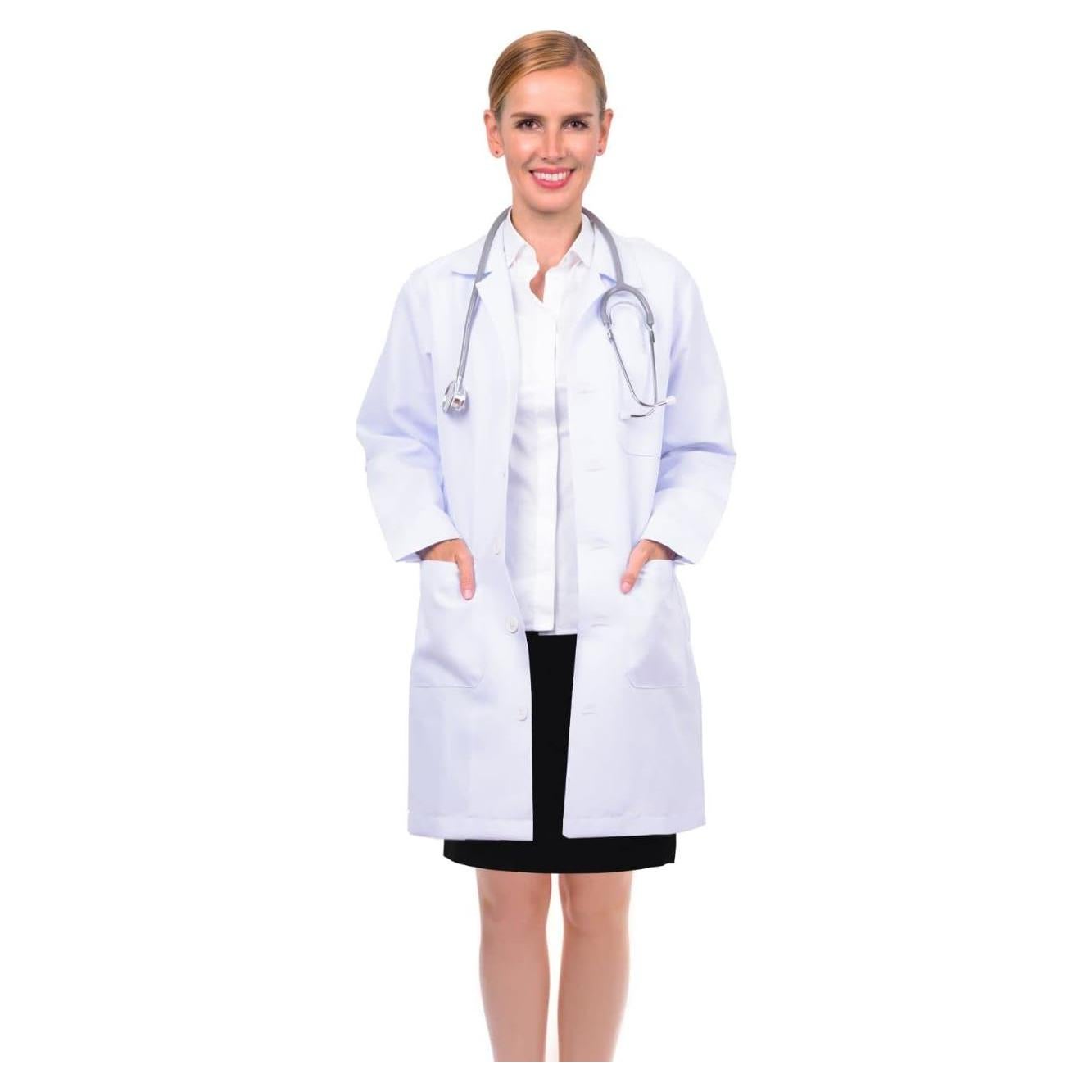 Abrigo de Laboratorio Magnus Care Unisex 91 cm Blanco