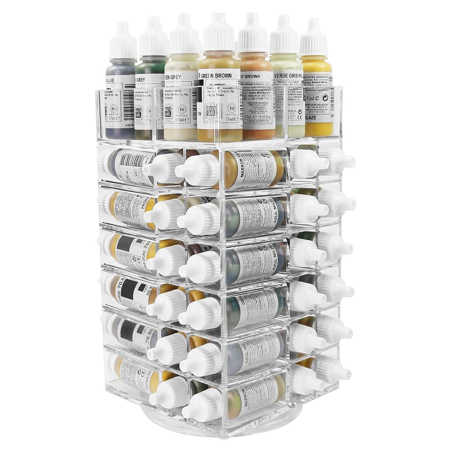 Organizador Giratorio Evemodel para 48 Botellas de Pintura