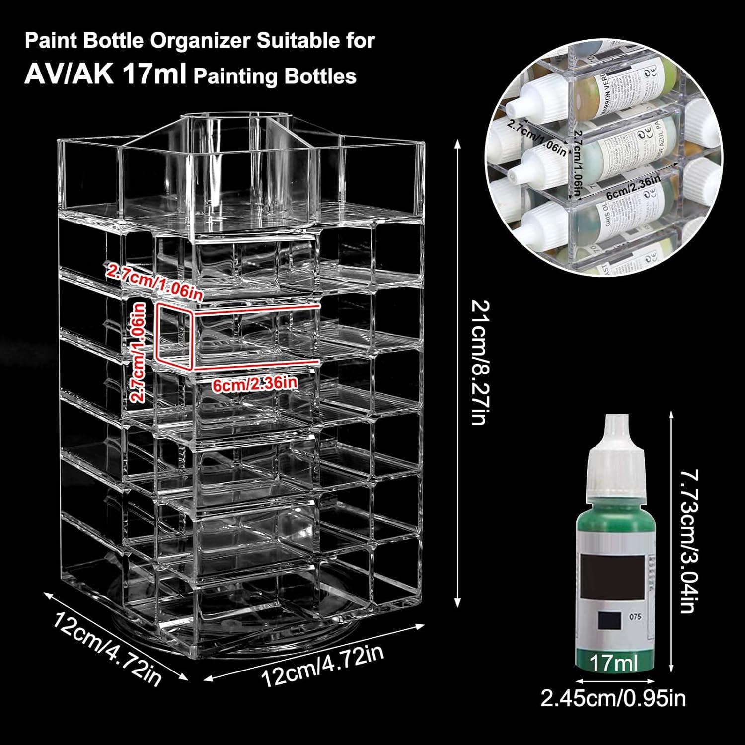 Organizador Giratorio Evemodel para 48 Botellas de Pintura